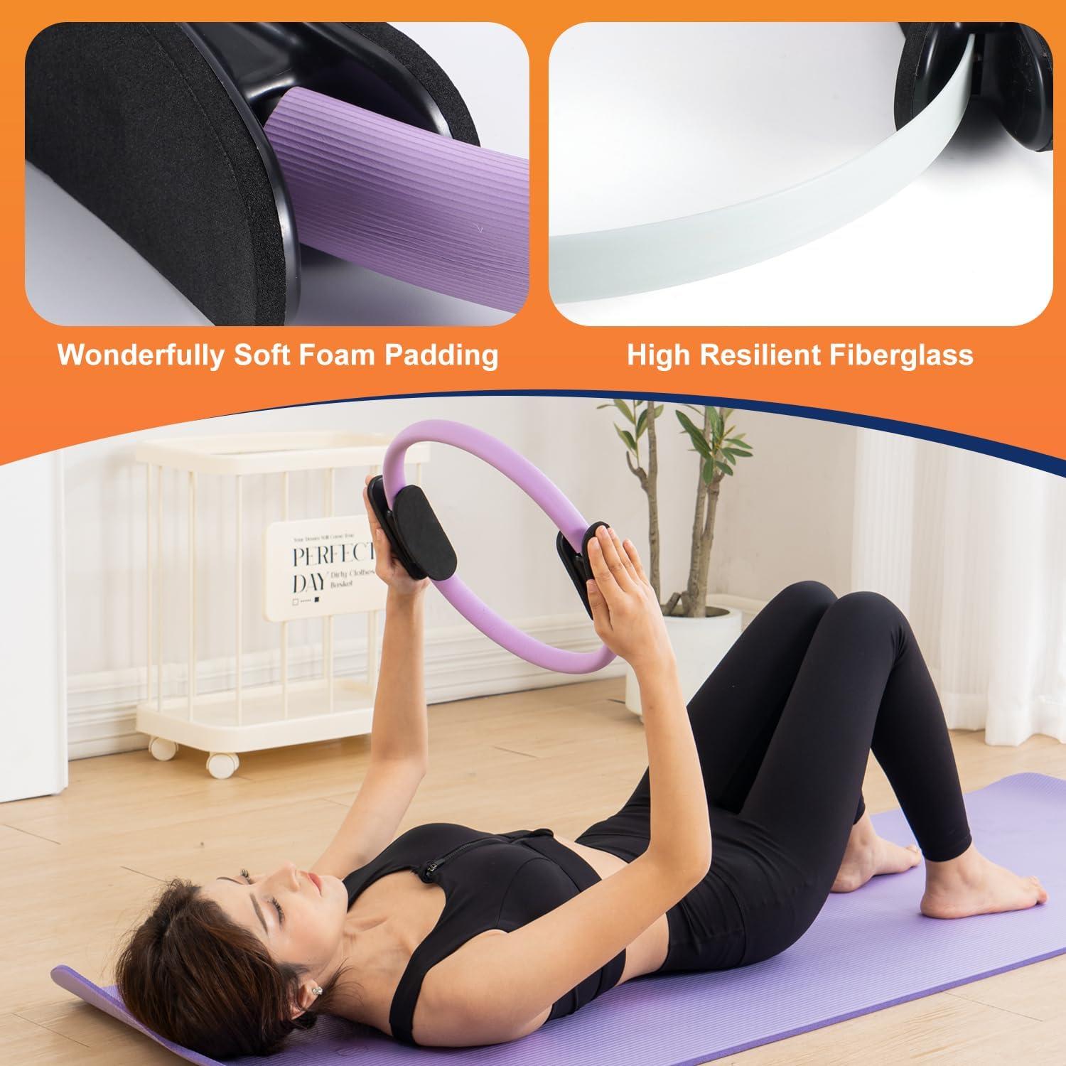 Conjunto de Pilates Tsikavo: Anillo, Pelotas y Bandas de Resistencia