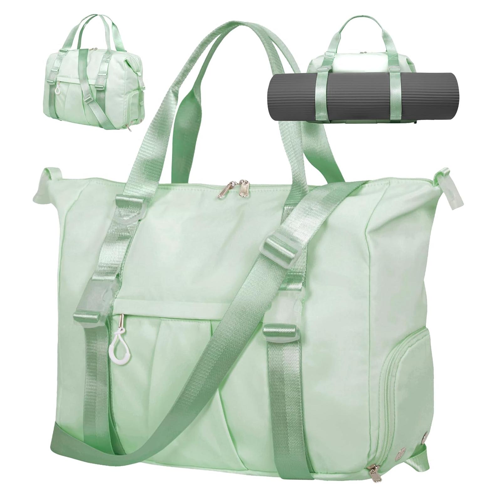 Bolsa de Gimnasio ERTUNA Verde con Compartimento para Laptop y Zapatos