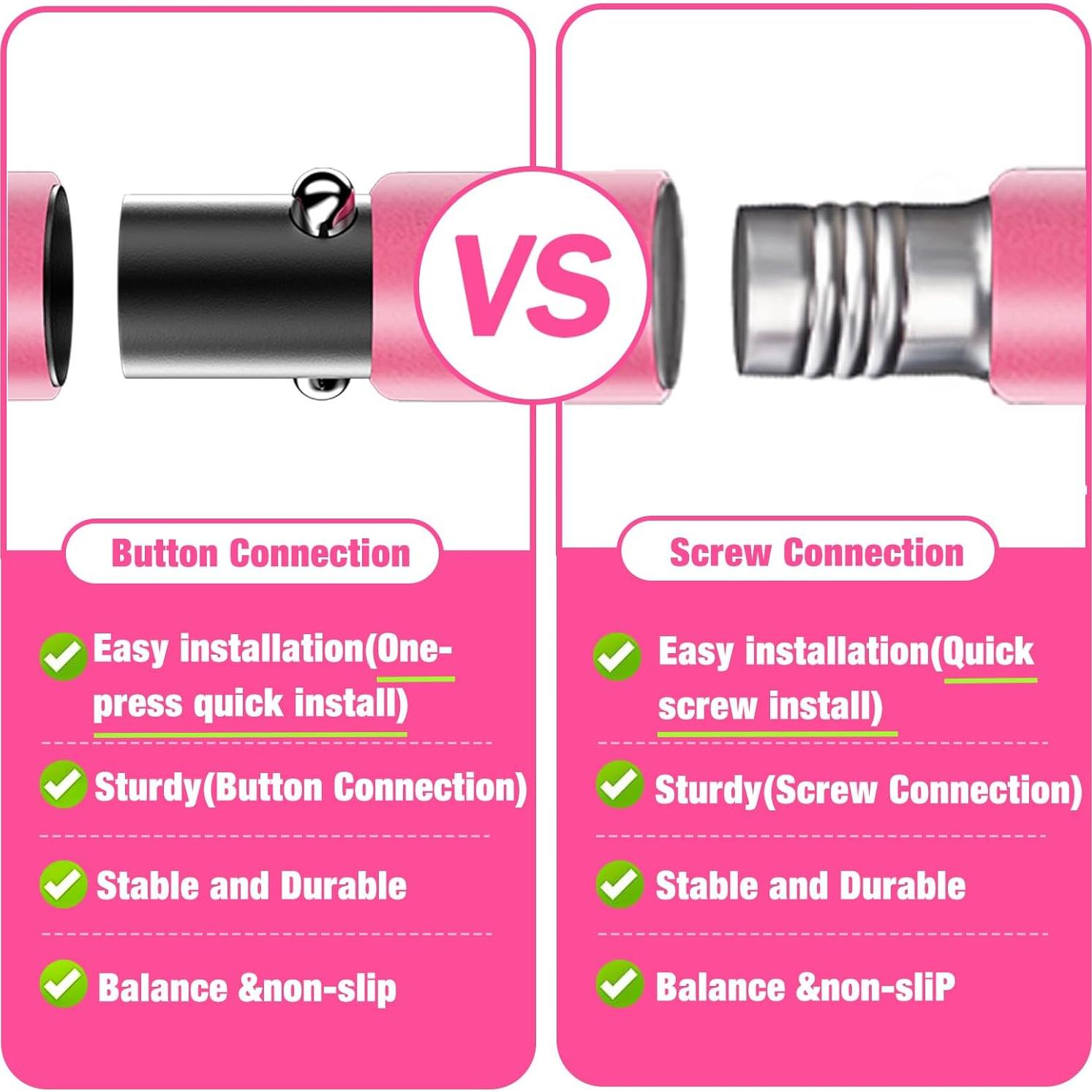 Kit de Barra de Pilates Bbtops con Bandas de Resistencia 13.6/18.1 kg