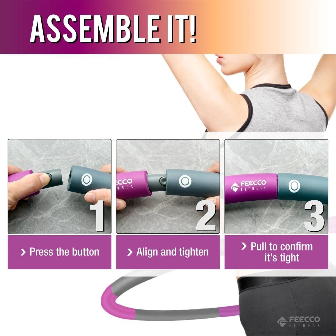 Aro de Fitness FEECCO 0.99 kg Desmontable 8 Secciones