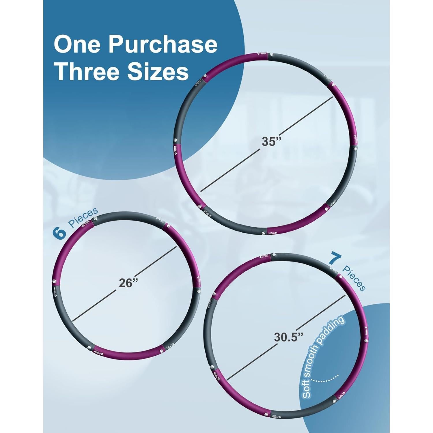 Aro de Fitness FEECCO 0.99 kg Desmontable 8 Secciones