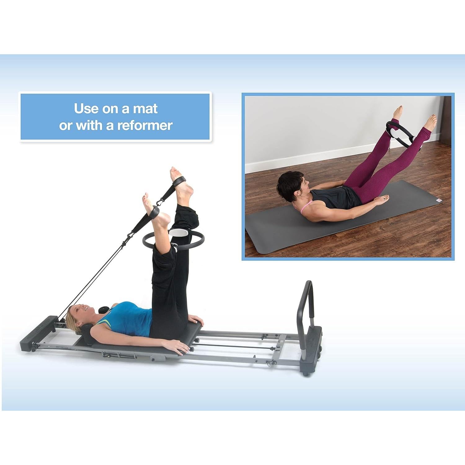 Círculo Mágico AeroPilates con DVD - Anillo de Fitness 37.5 cm