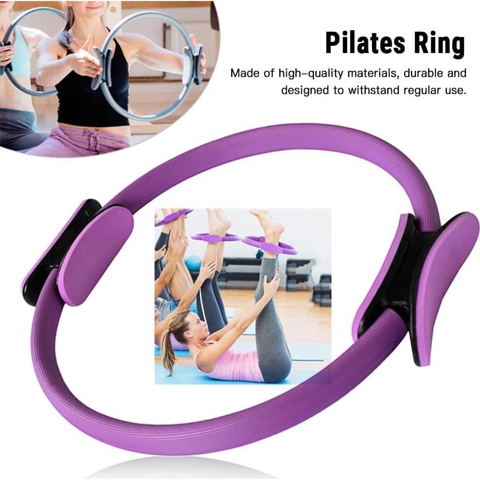 Kit de Pilates TUONU 8 Pcs Anillo Mágico y Bandas de Resistencia