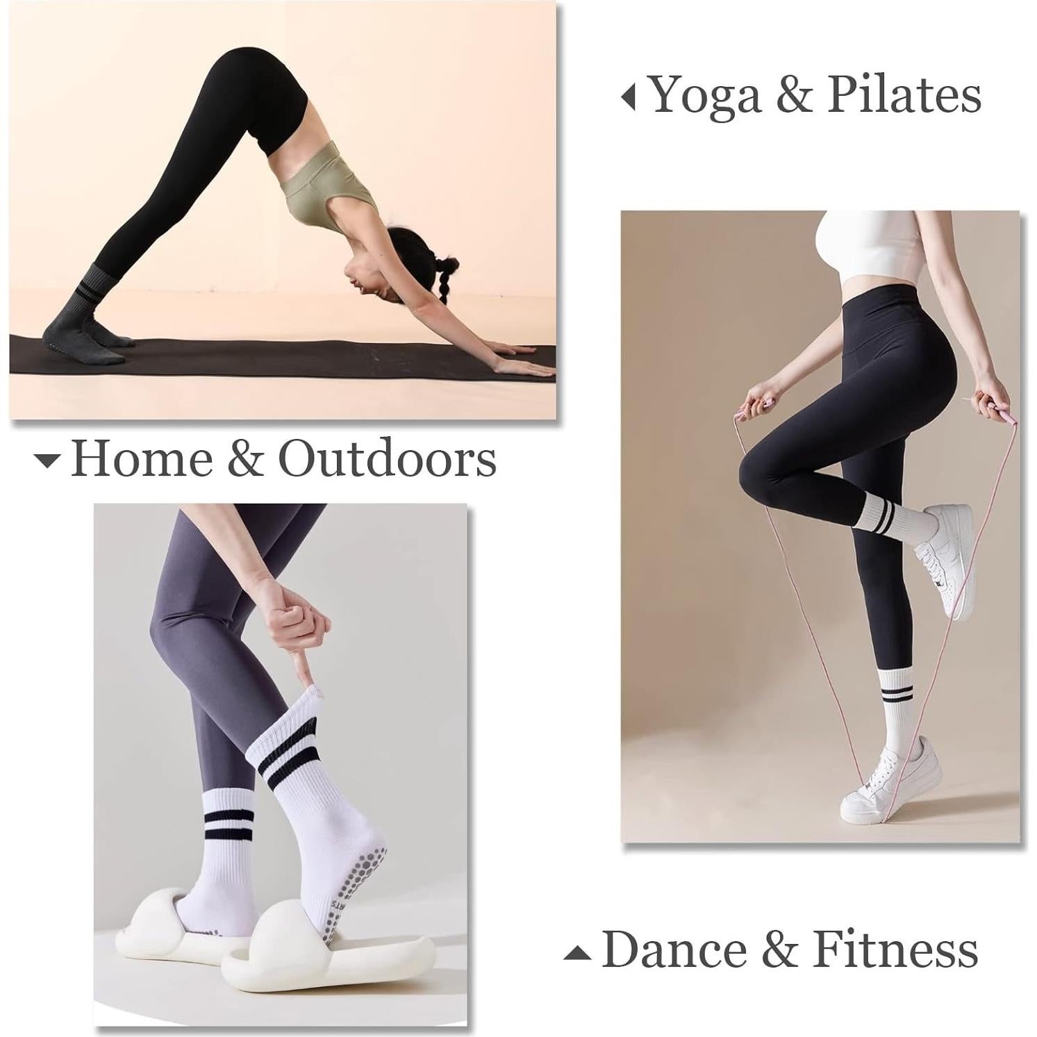 Calcetines Antideslizantes FLYDO para Mujeres - Yoga y Pilates