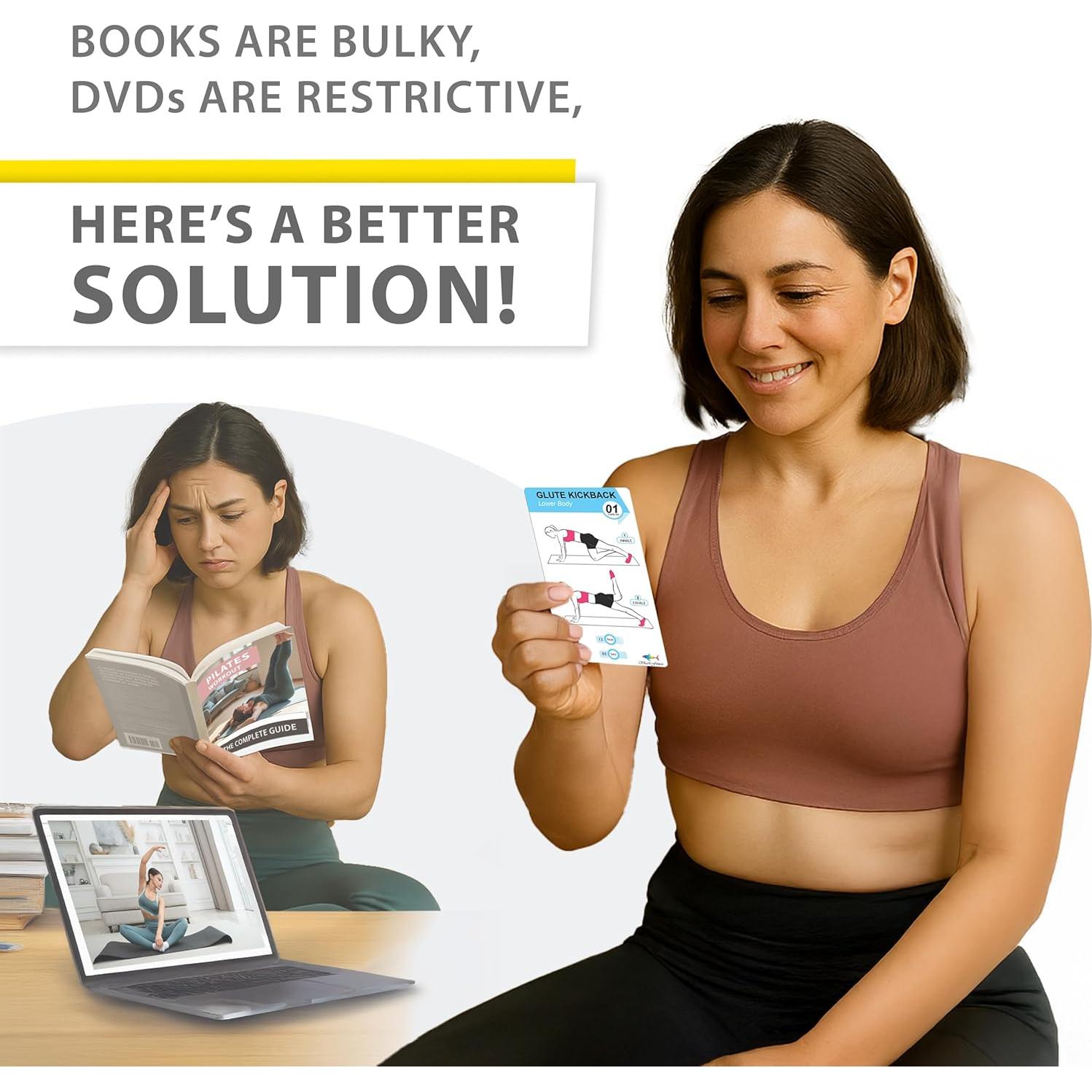 Tarjetas de Entrenamiento de Pilates Flexies - 58 Ejercicios con Video