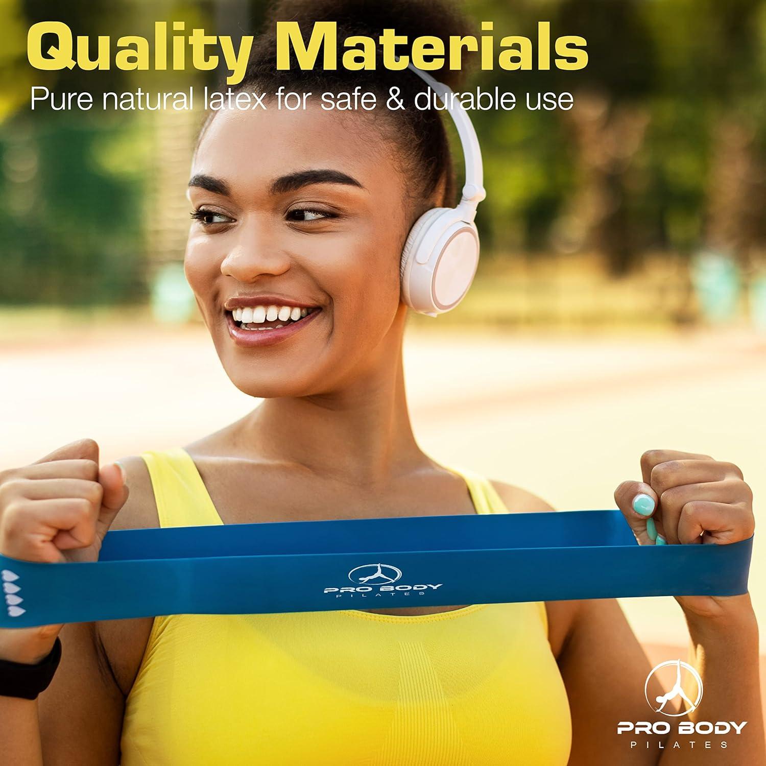 Set de 5 Bandas de Resistencia ProBody Pilates 30.48x5.08cm