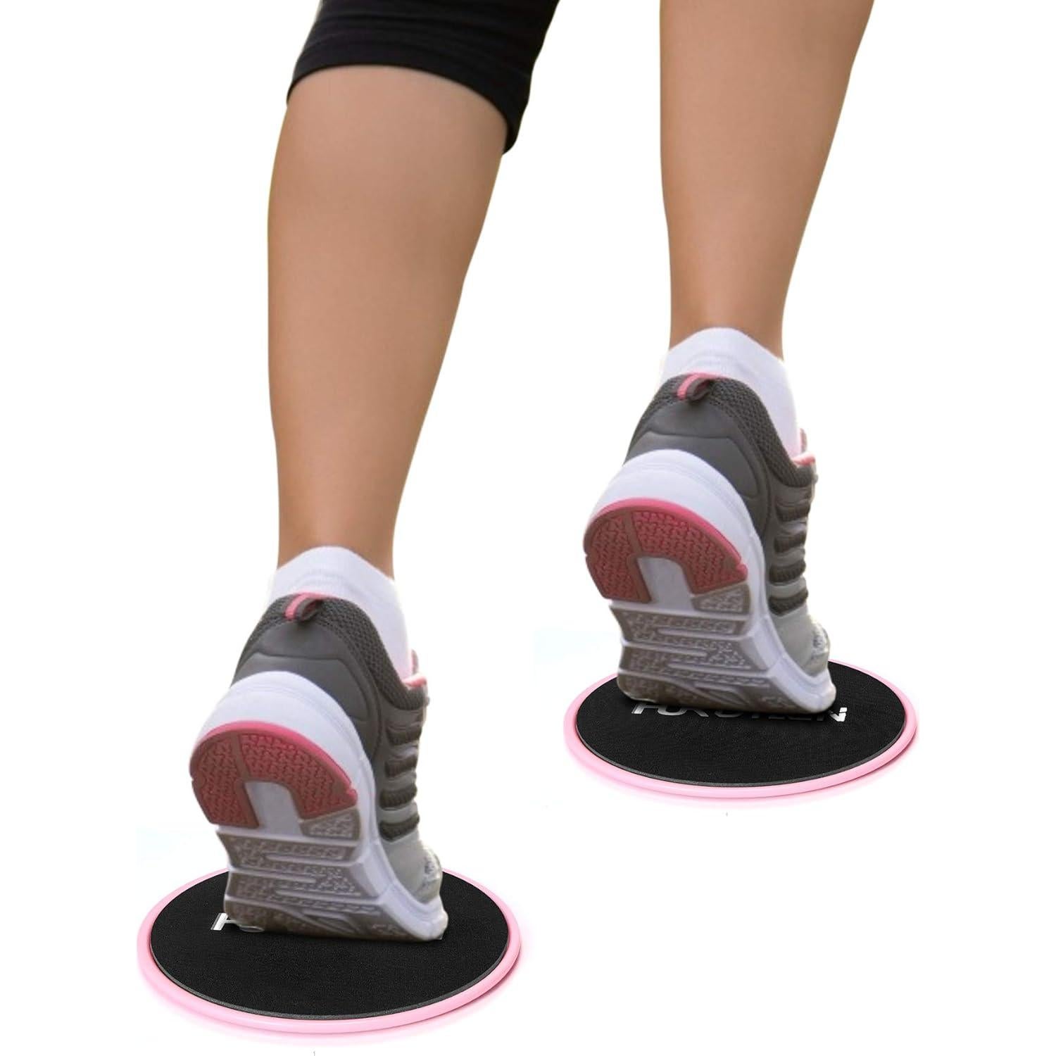 Deslizadores de Núcleo Hurdilen Rosa - Discos de Ejercicio Doble Cara