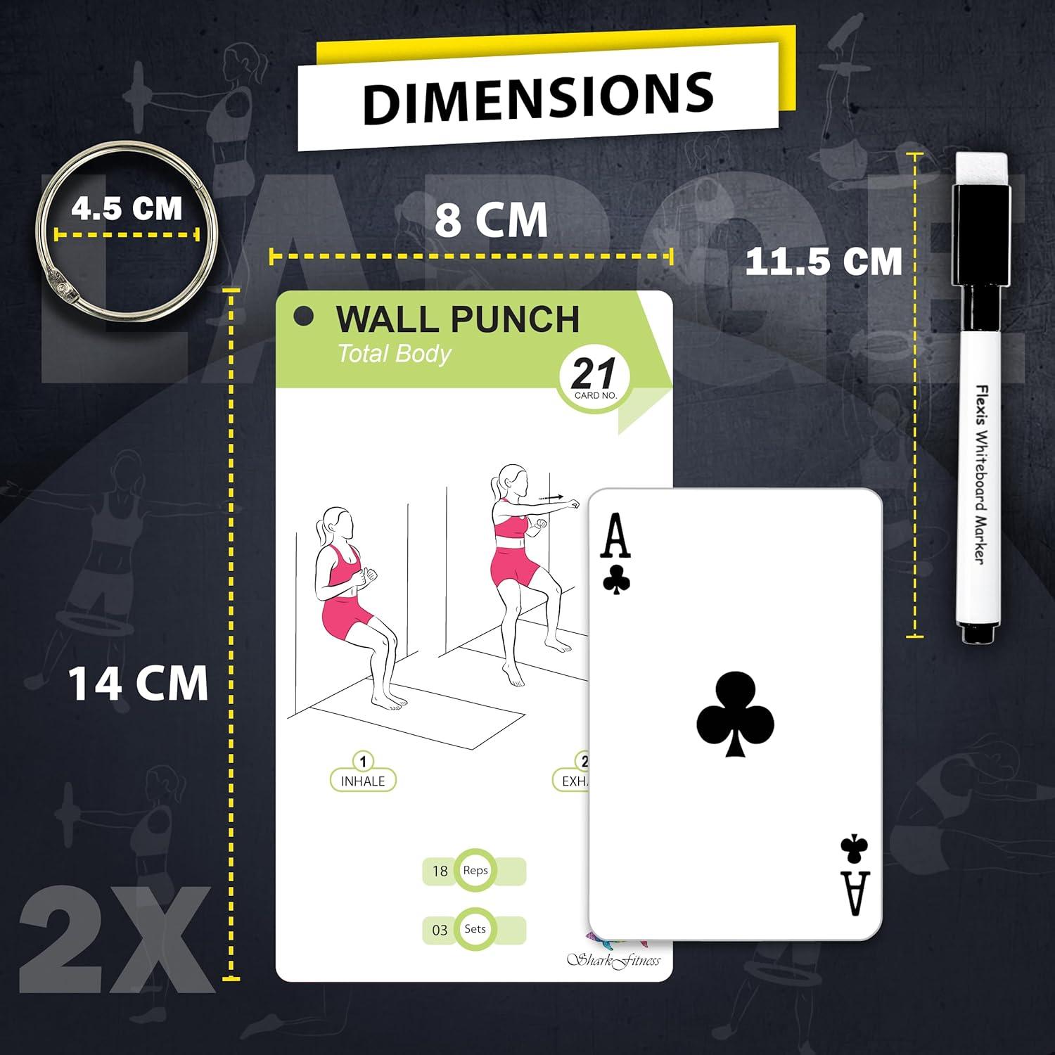 Tarjetas de Ejercicio Pilates en la Pared Flexies - 58 Unidades