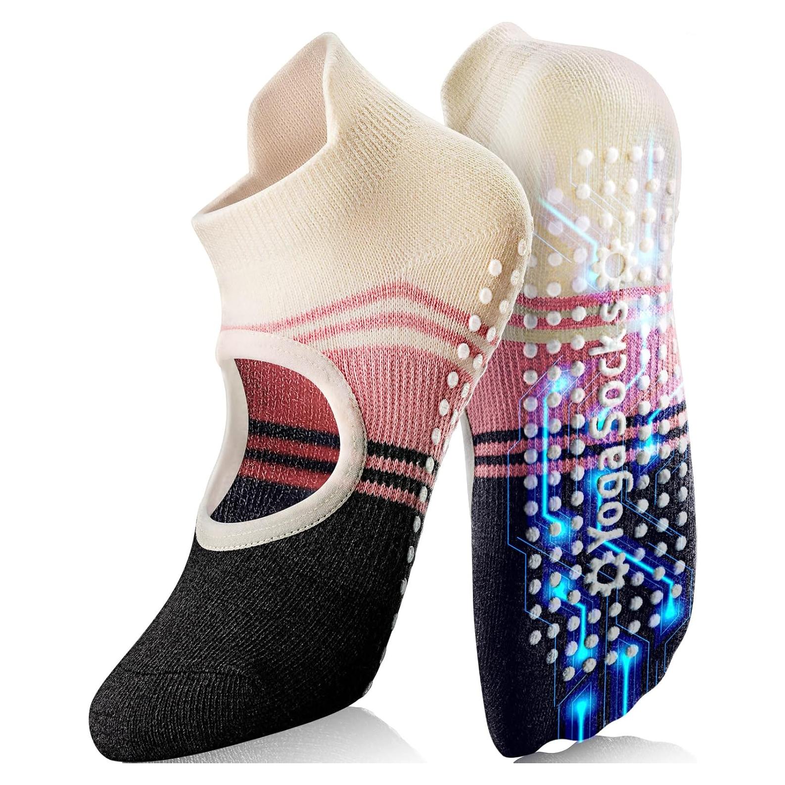 Calcetines de Yoga Antideslizantes Warmvin para Mujeres 5-9