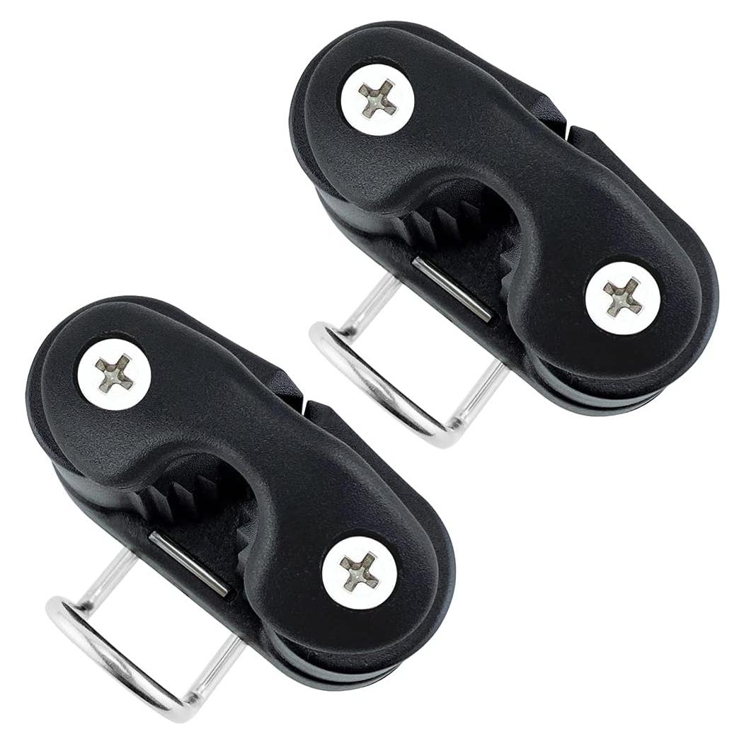 2 Pcs Cam Cleats Nylon VTurboWay con Anillo Guía Alambre Naranja