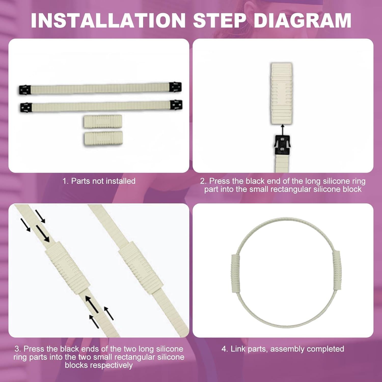 Anillo de Pilates Lankerdoo 34.3 cm Silicona Acolchado