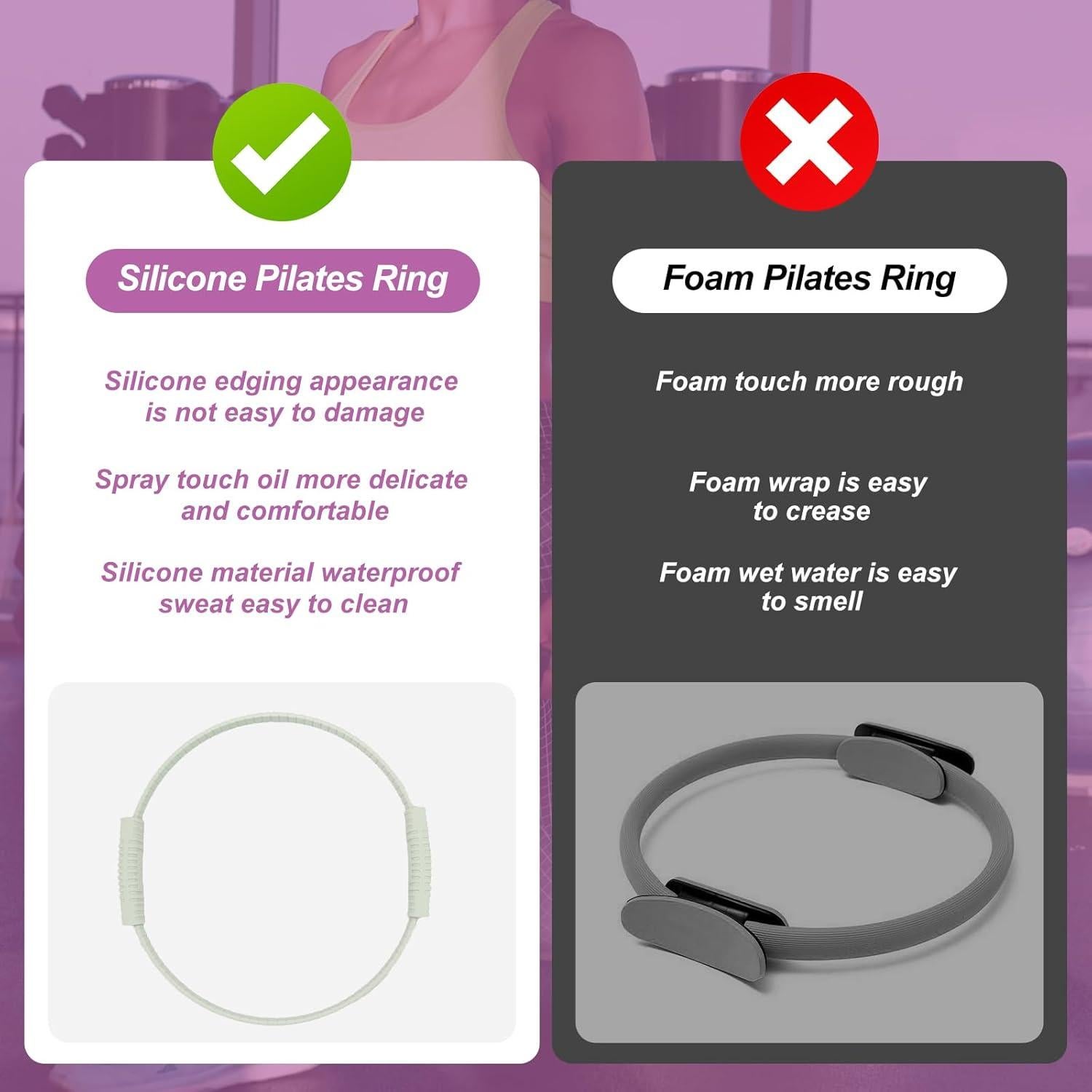 Anillo de Pilates Lankerdoo 34.3 cm Silicona Acolchado