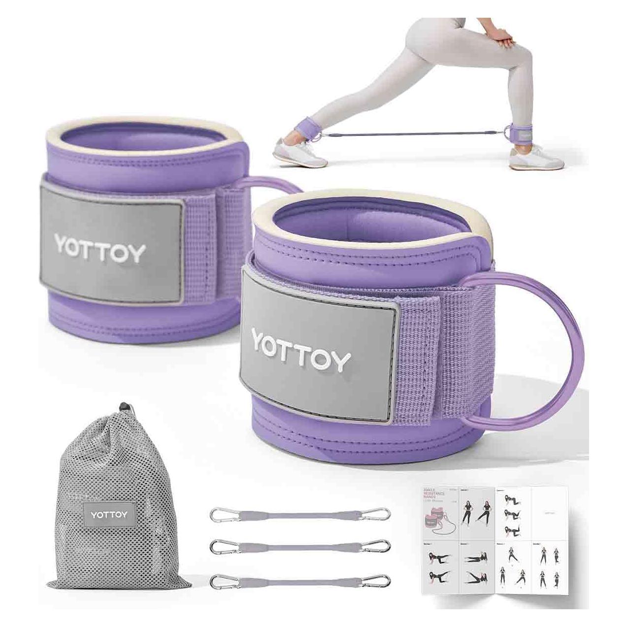 Bandas de Resistencia para Tobillo YOTTOY - 3 Niveles Ajustables