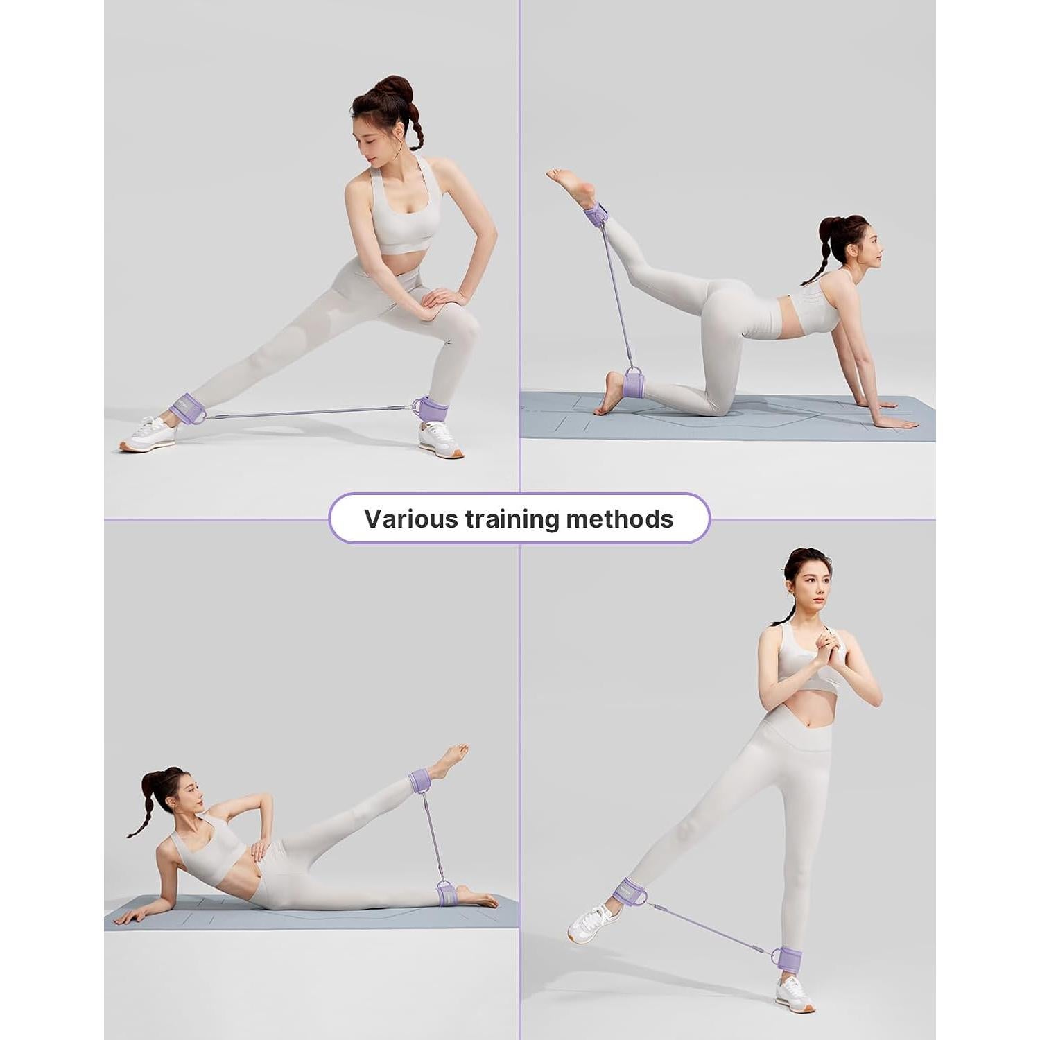 Bandas de Resistencia para Tobillo YOTTOY - 3 Niveles Ajustables