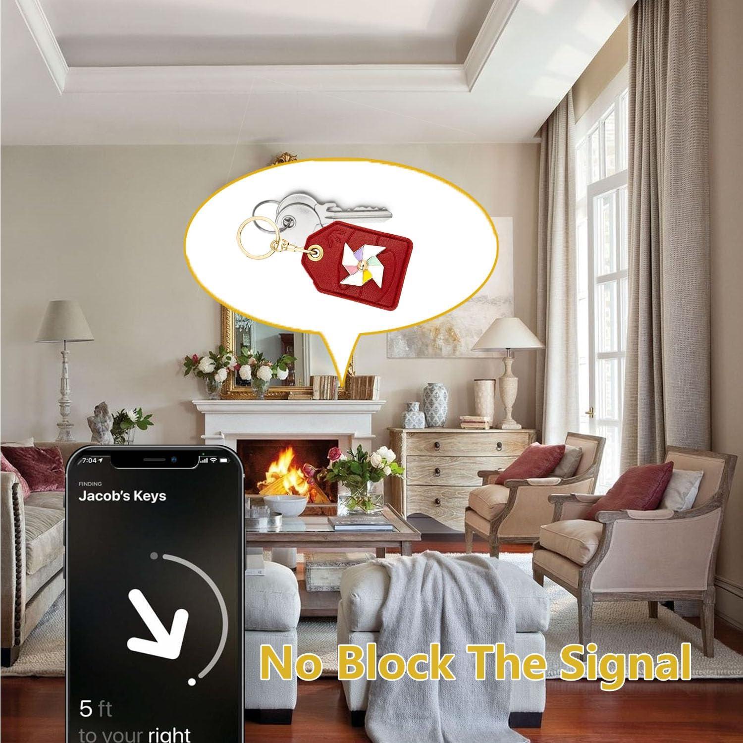 Funda de Cuero VBANU para AirTag y SmartTag - Diseño Bonito