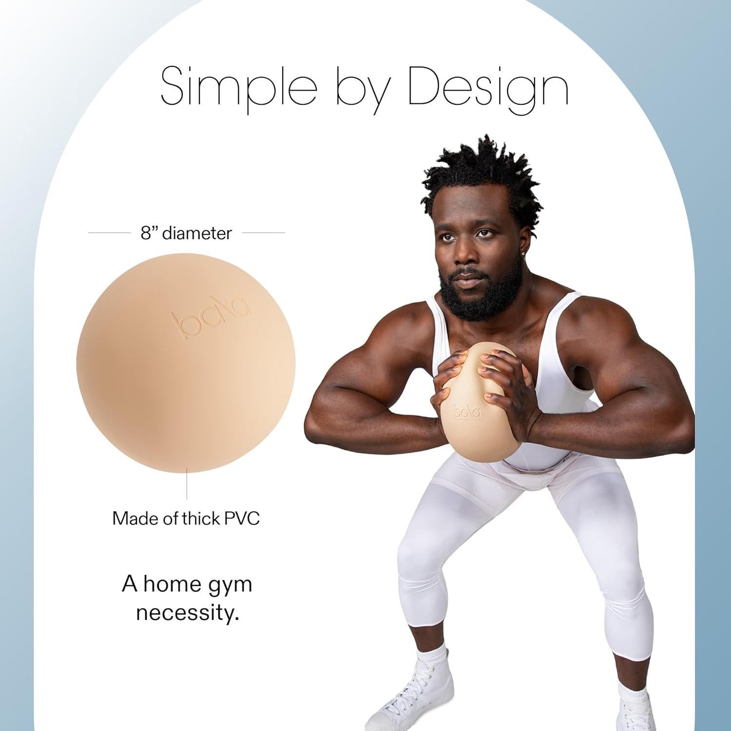 Bala Bola de Ejercicio Sin Peso 20.32 cm - Accesorio de Pilates