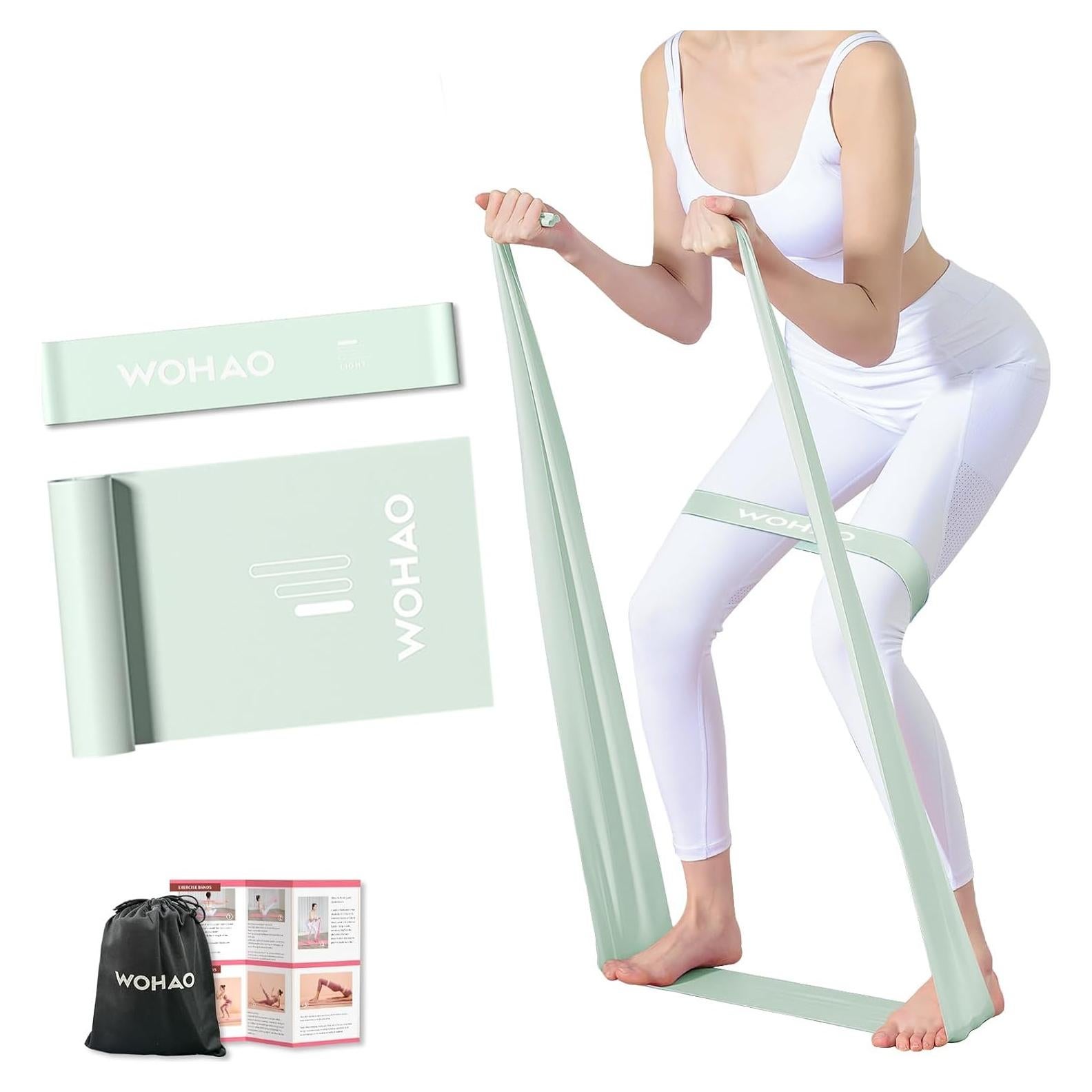 Juego de Bandas de Resistencia WOHAO Verde - 11.34KG, Fitness