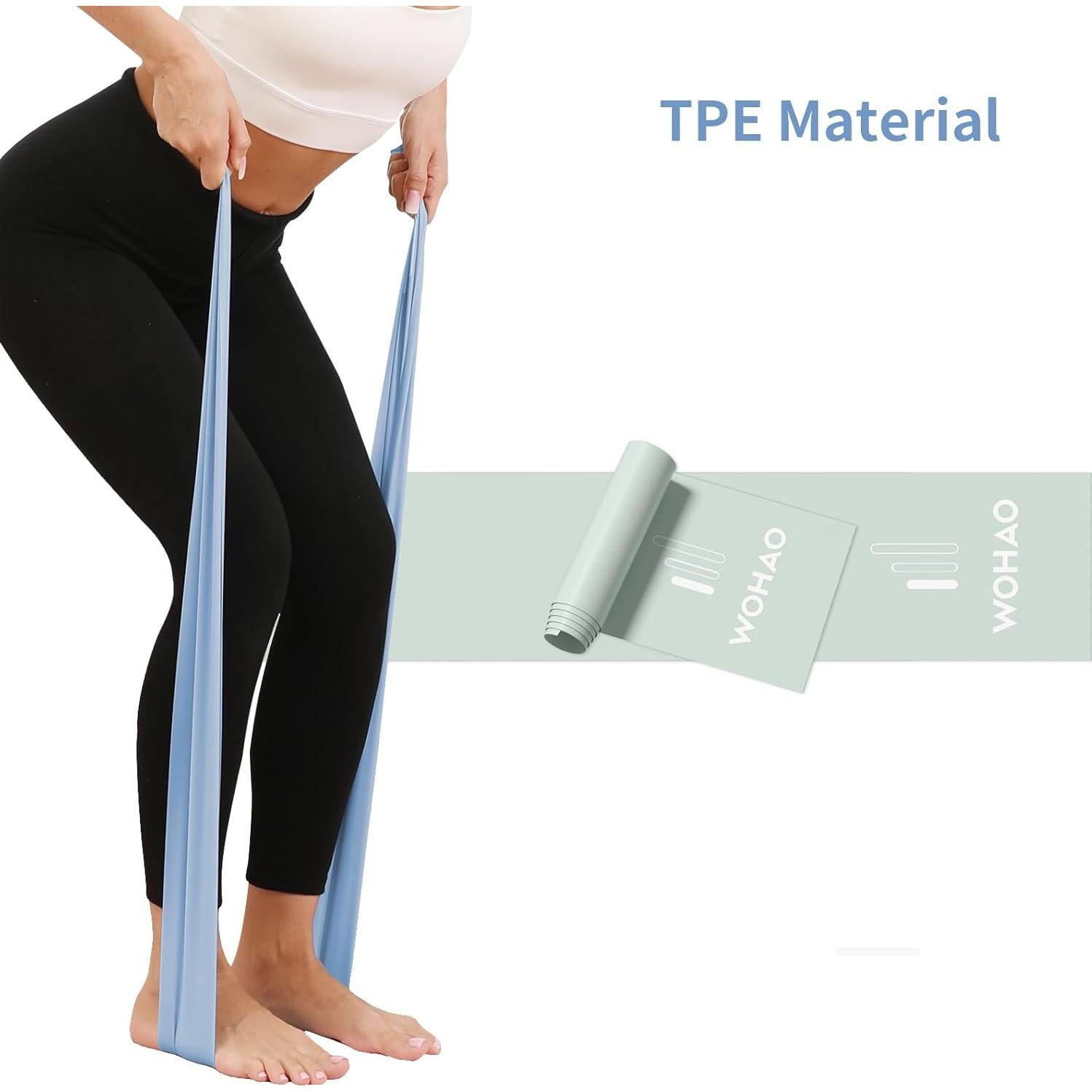 Juego de Bandas de Resistencia WOHAO Verde - 11.34KG, Fitness