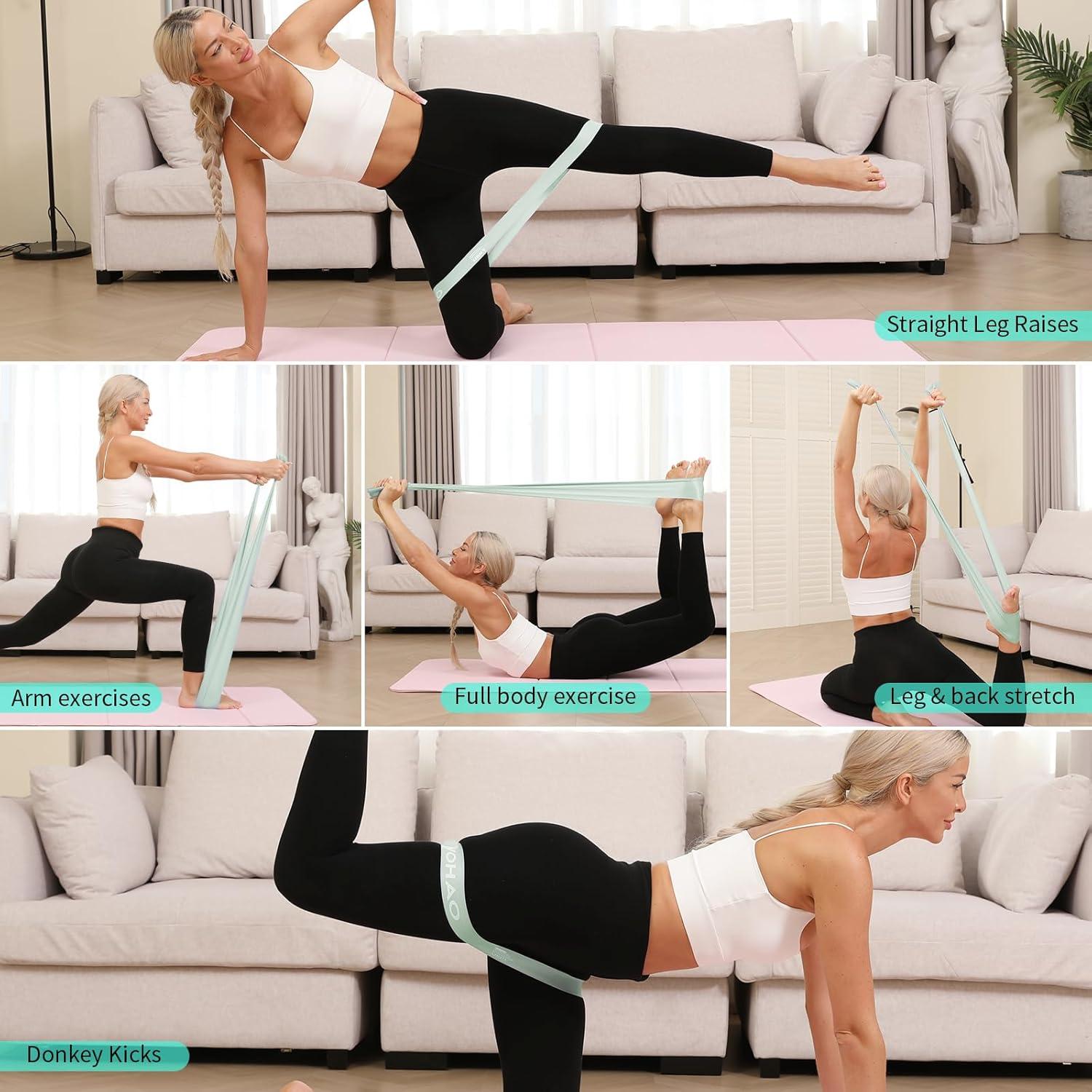 Juego de Bandas de Resistencia WOHAO Verde - 11.34KG, Fitness