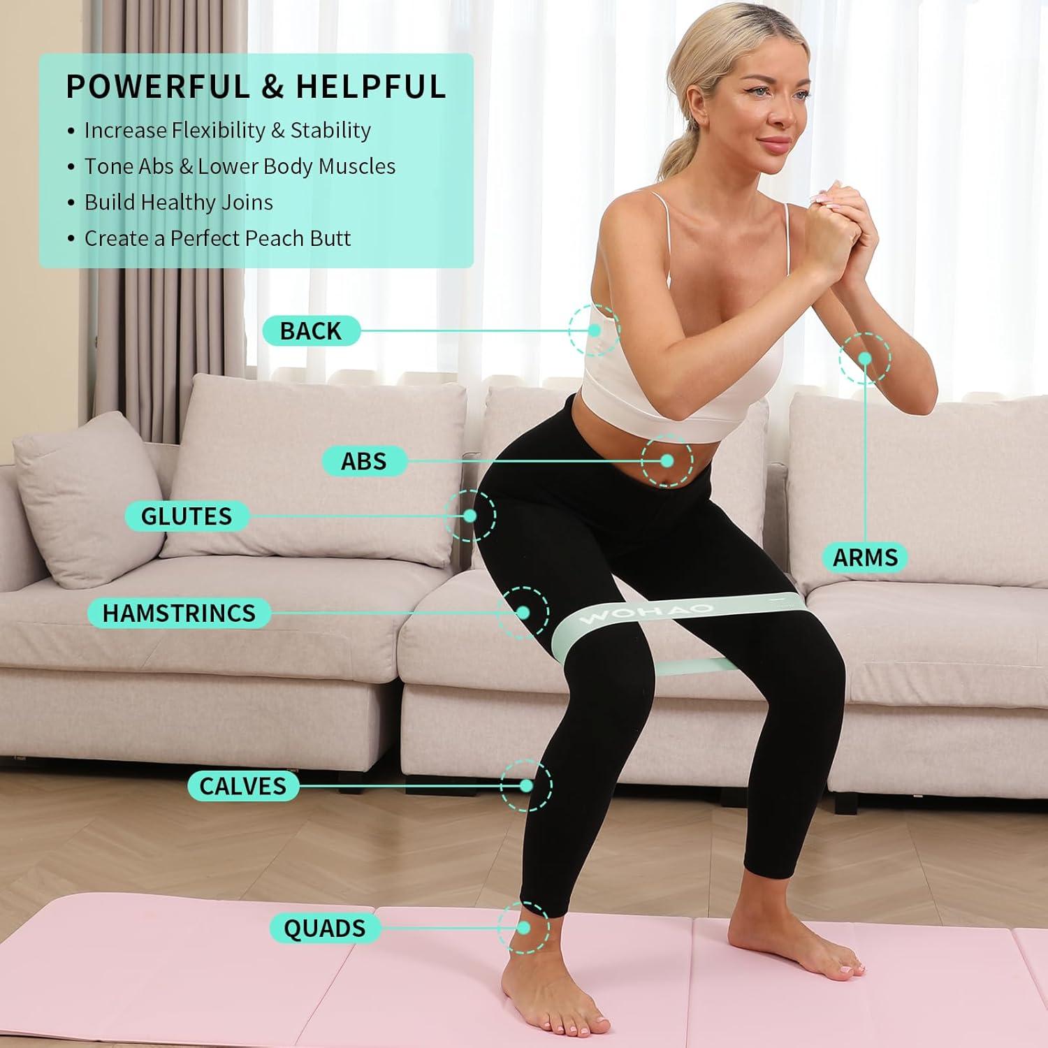 Juego de Bandas de Resistencia WOHAO Verde - 11.34KG, Fitness