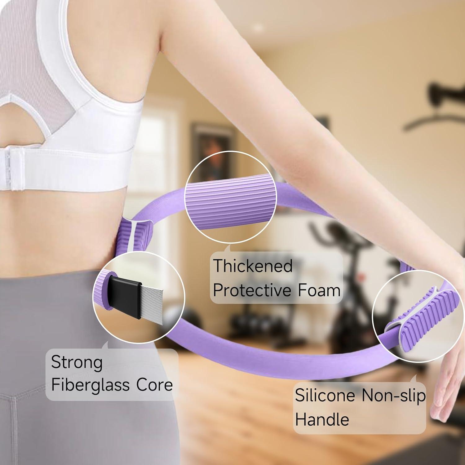 Kit de Pilates BLQCSLH YJT001 con Anillo y Banda de Resistencia