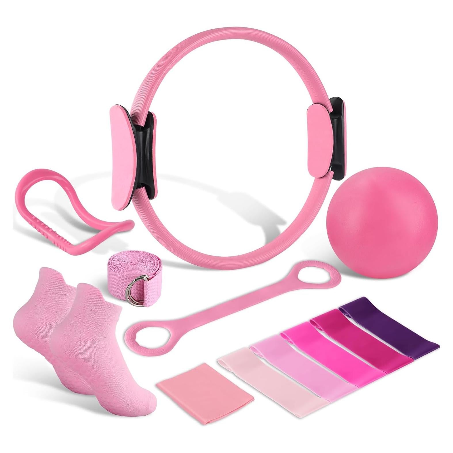 Kit de Pilates 13 Piezas Party Greeting - Anillo, Bandas y Pelota