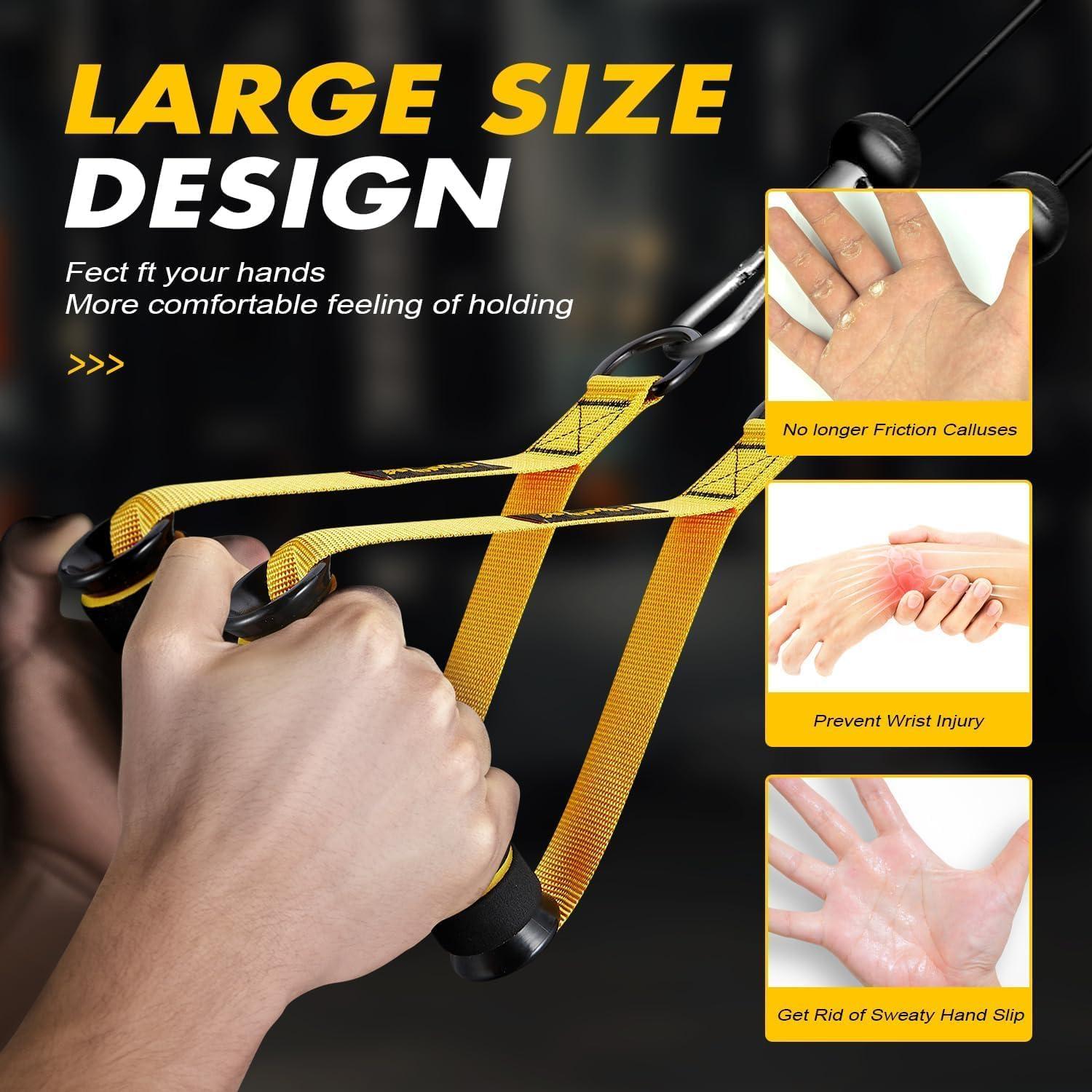 Mangos de Ejercicio Ayombo para Bandas de Resistencia - Alta Resistencia