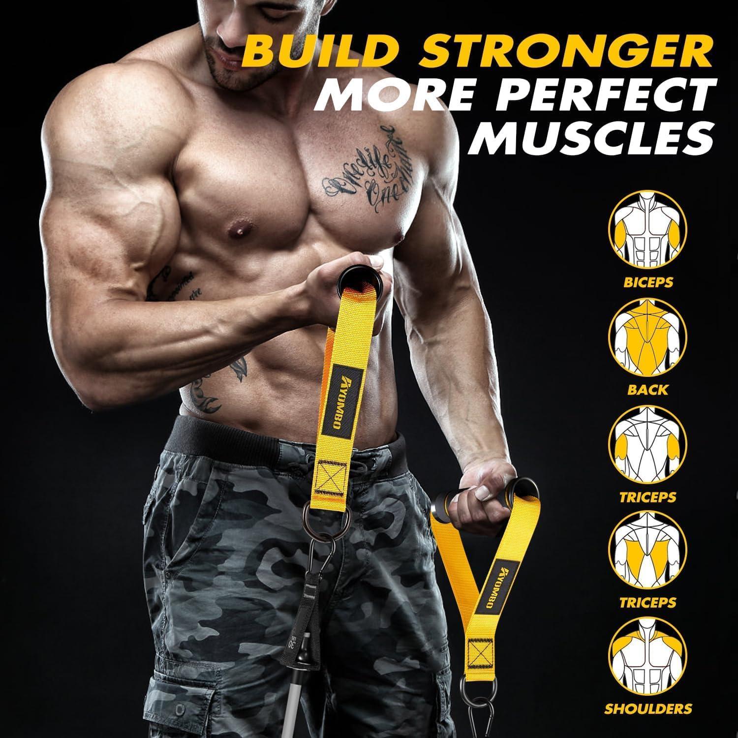 Mangos de Ejercicio Ayombo para Bandas de Resistencia - Alta Resistencia