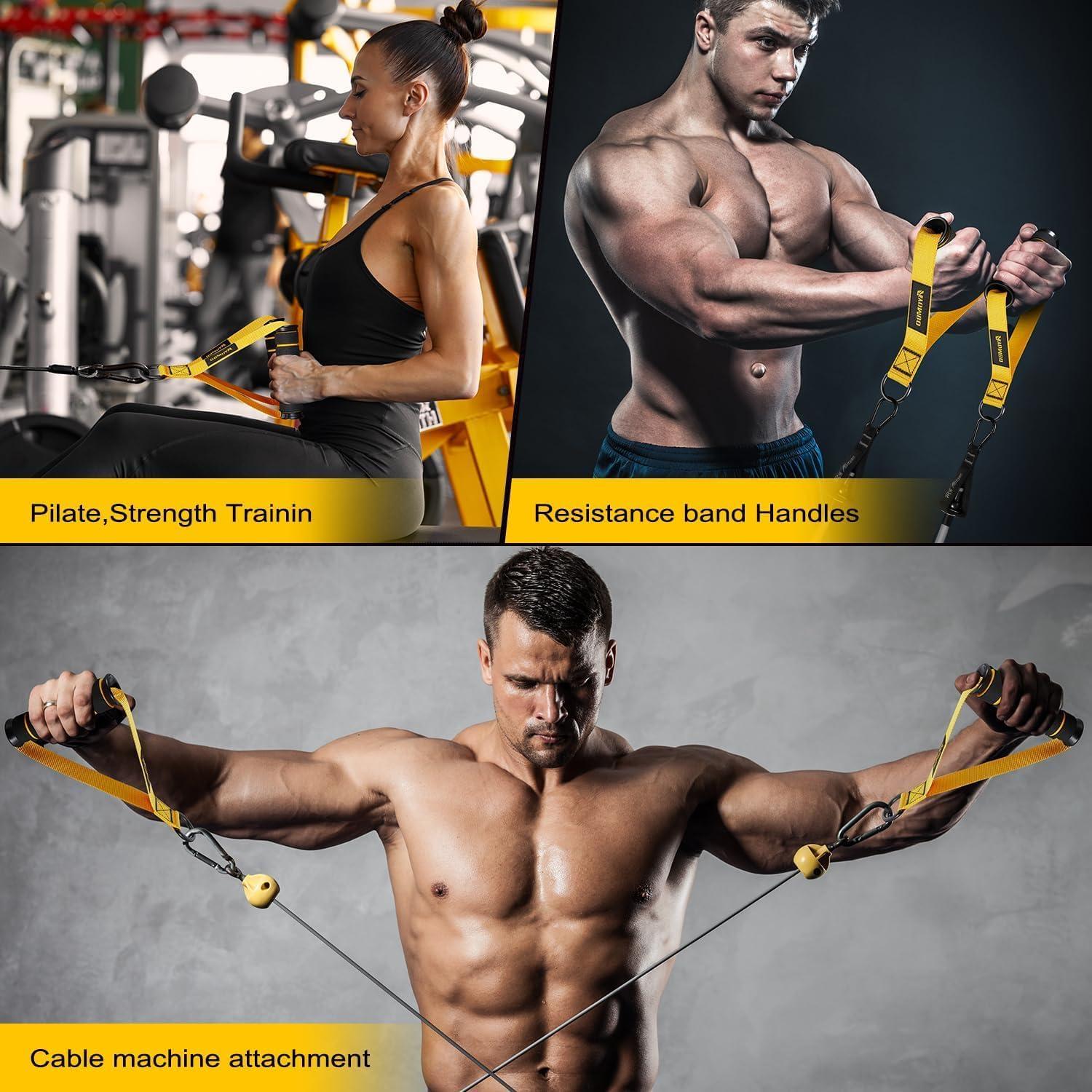 Mangos de Ejercicio Ayombo para Bandas de Resistencia - Alta Resistencia