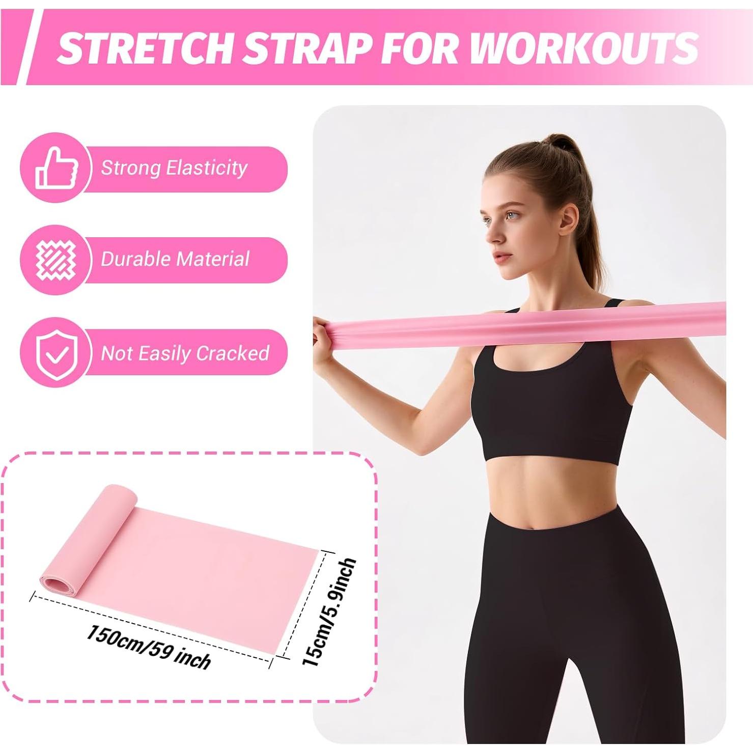 Kit de Pilates TOCOHANALOGY PLT01 Rosa - Anillo, Banda y Pelota