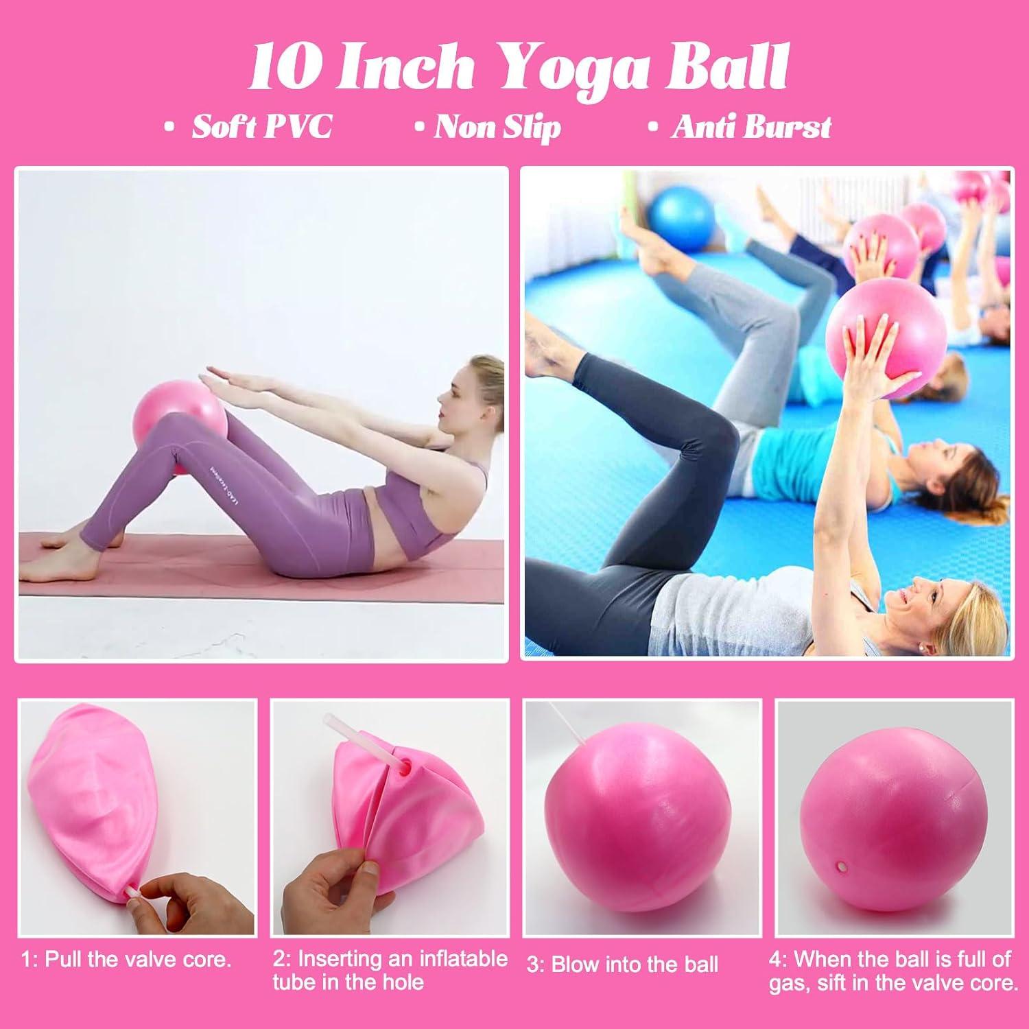 Kit de Pilates para Mujeres Yuheybe - 13 Piezas con Anillo y Pelotas