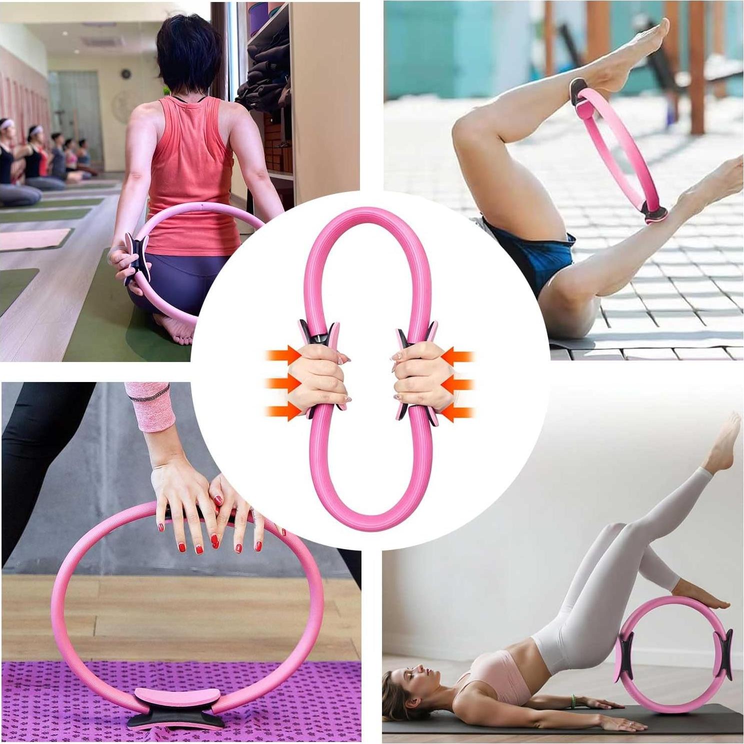 Kit de Pilates para Mujeres Yuheybe - 13 Piezas con Anillo y Pelotas