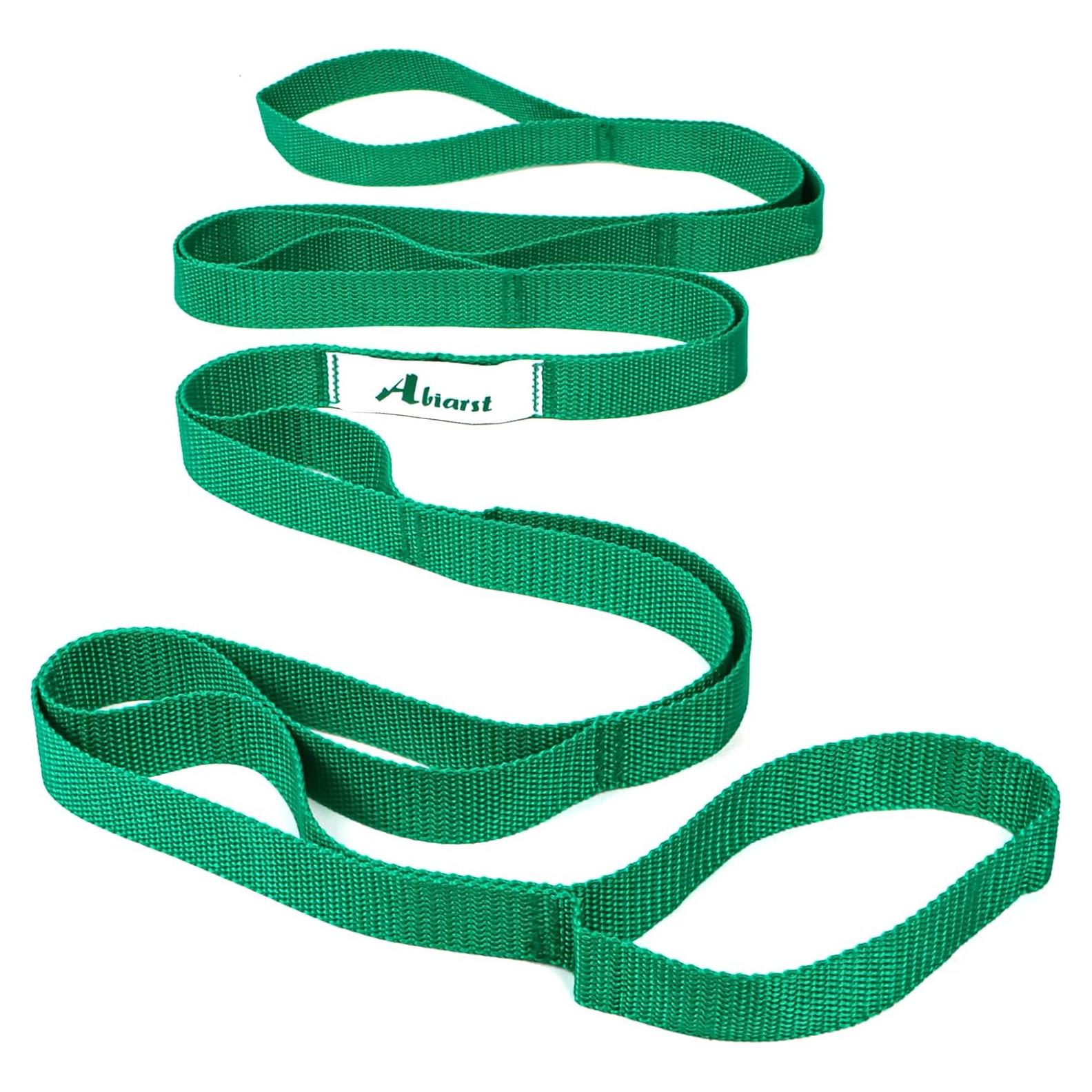 Correa de Estiramiento No Elástica Abiarst 190.5 cm Verde