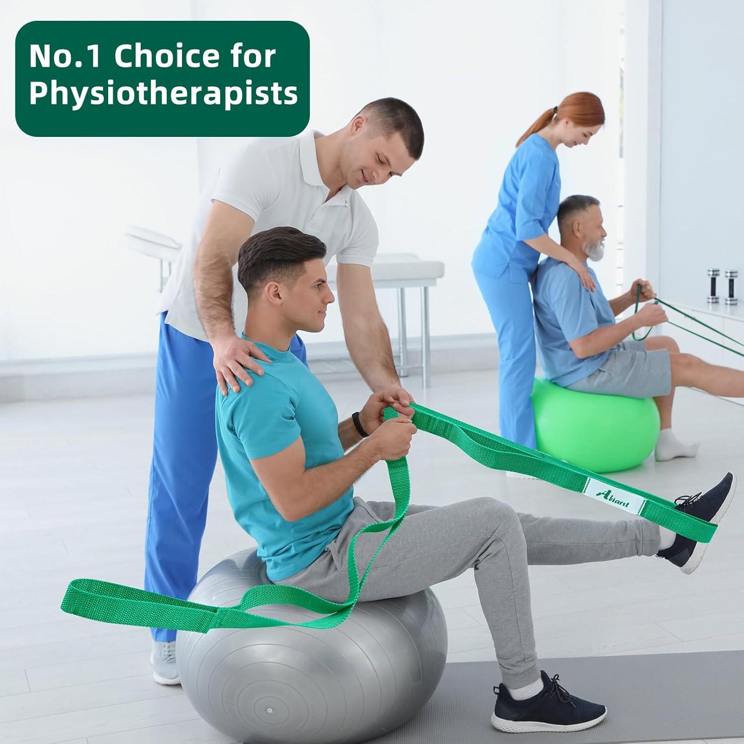 Correa de Estiramiento No Elástica Abiarst 190.5 cm Verde