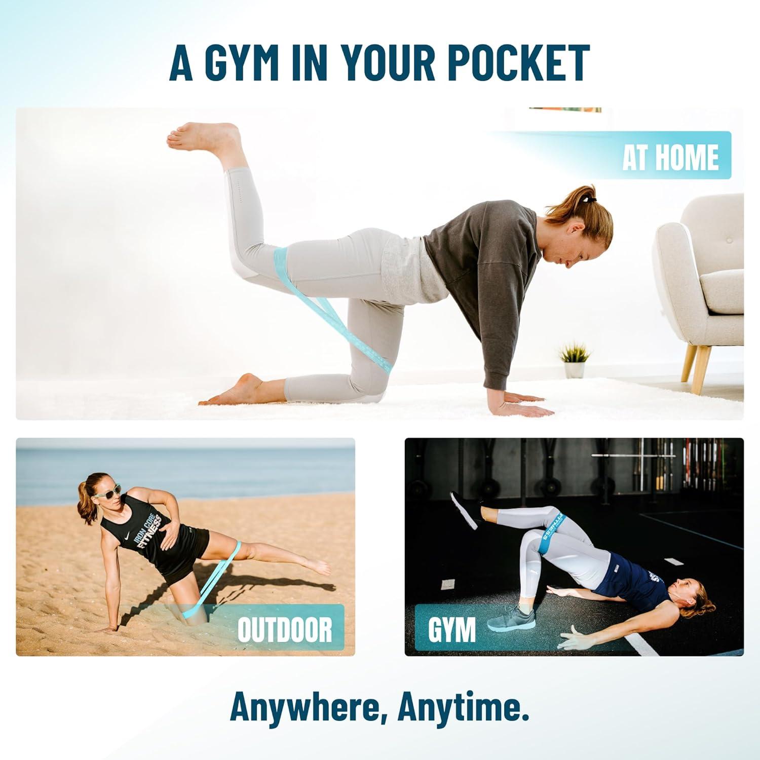 Bandas de Resistencia Láttex Iron Core Fitness - 3 Niveles