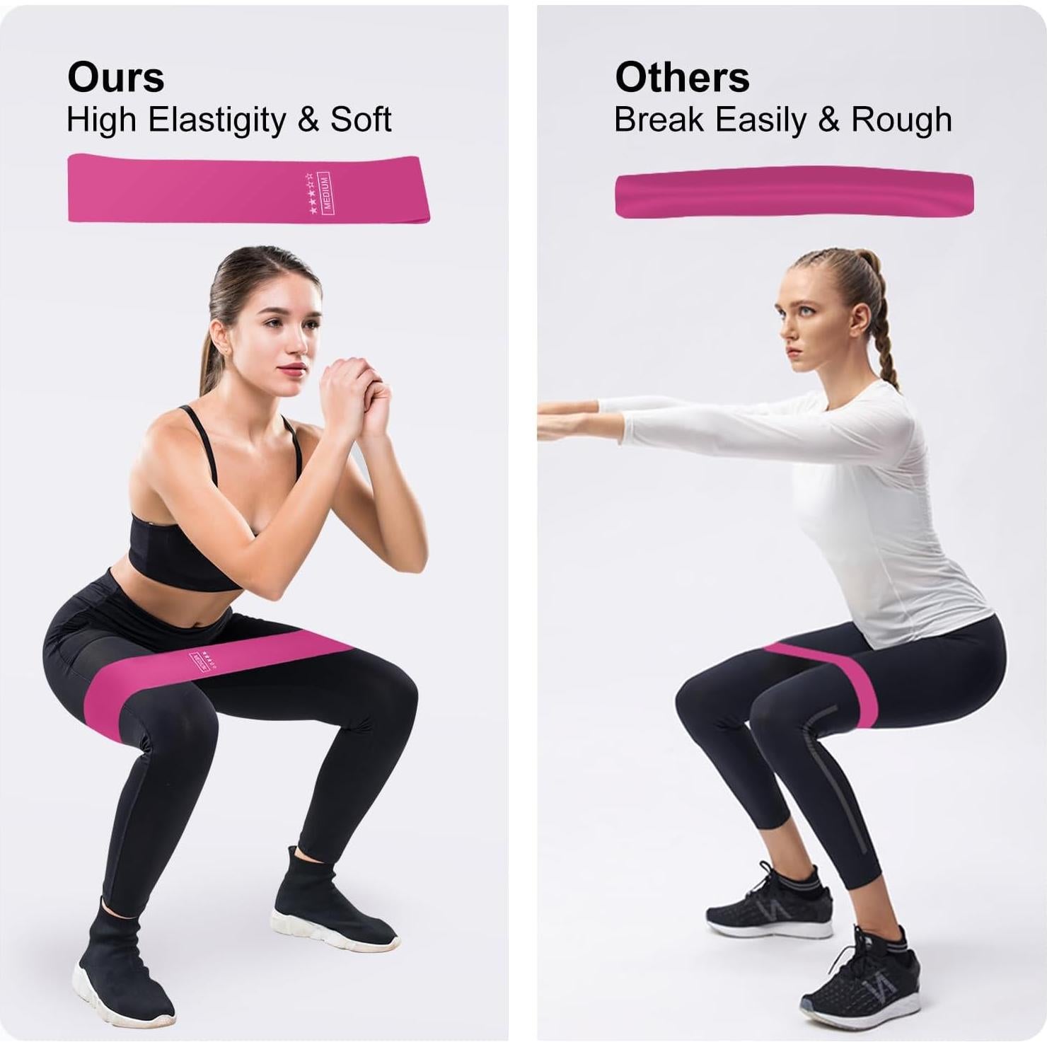 Juego de Bandas de Resistencia BOYYJING 5 Niveles 30x5cm