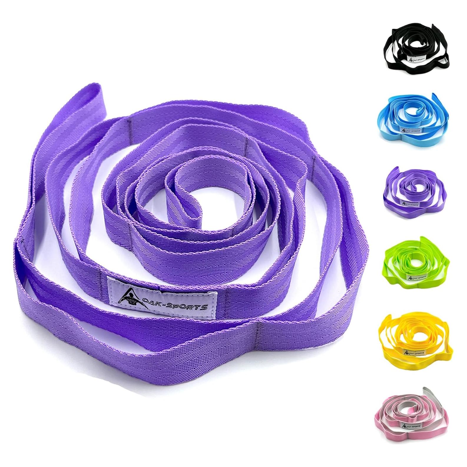 Correa de Estiramiento Yoga Oak-Sports 190.5 cm Púrpura