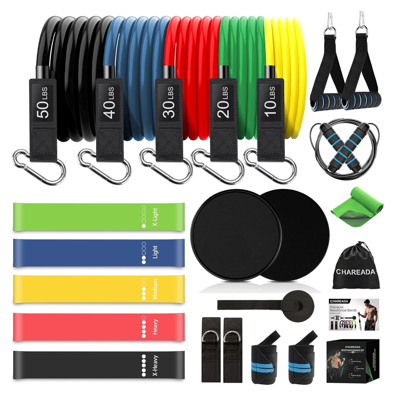 Conjunto de Bandas de Resistencia CHAREADA 23 Piezas 68 kg