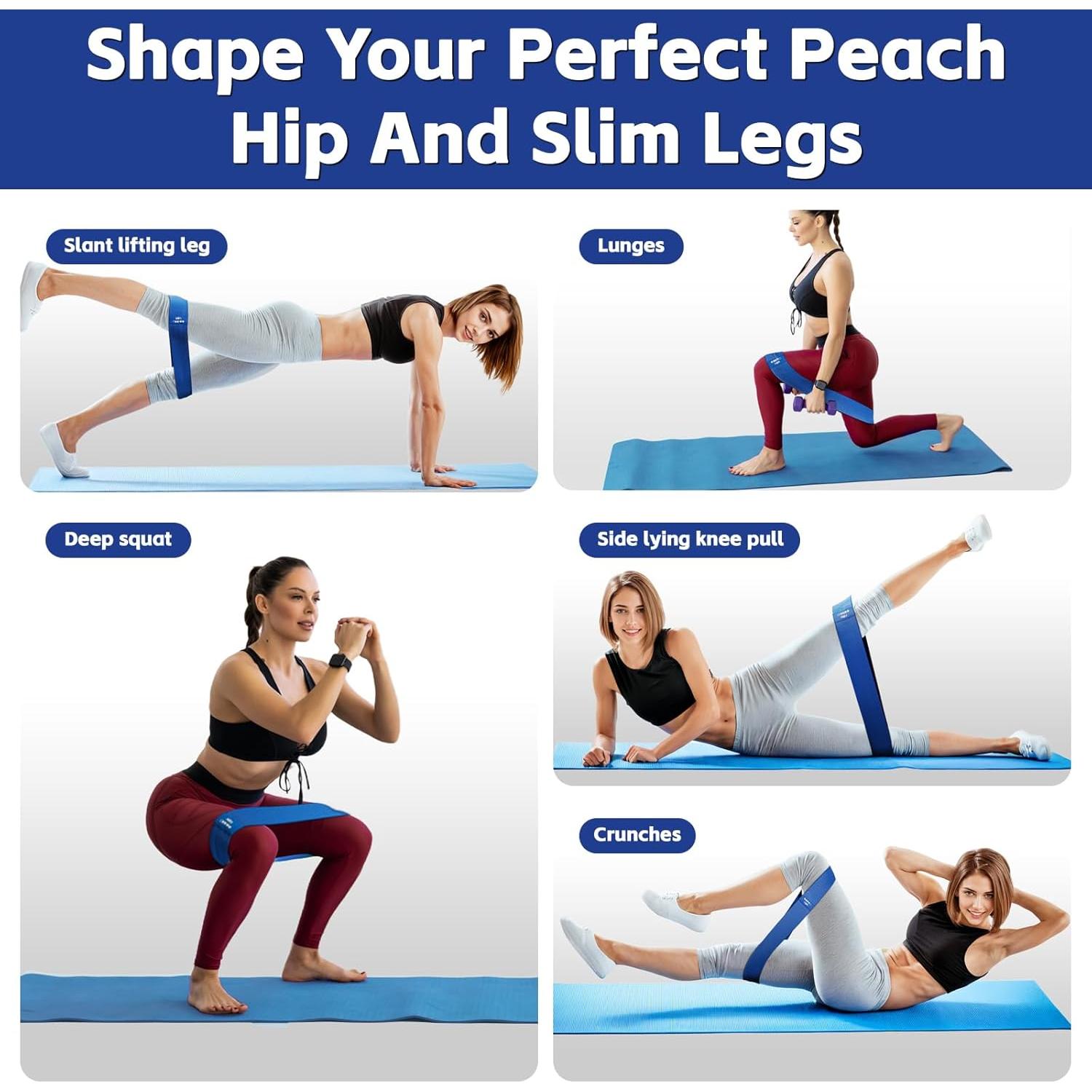 Bandas de Resistencia Coniflor RB-0001-5-RGB - Juego de 5 Niveles