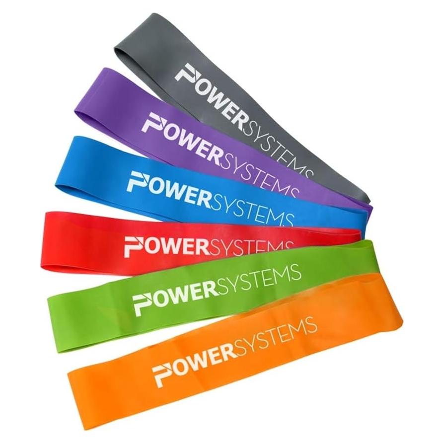 Set de 6 Bandas de Resistencia Power Systems para Entrenamiento