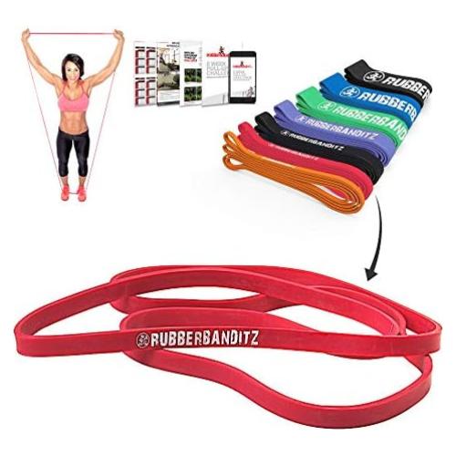 Bandas de Resistencia Rubberbanditz Rojo 15.88 kg para Dominadas