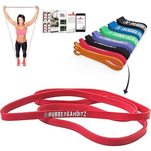 Bandas de Resistencia Rubberbanditz Rojo 15.88 kg para Dominadas