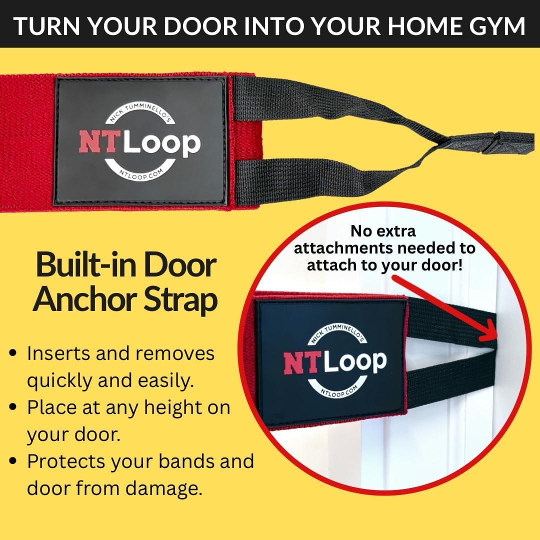 Banda de Resistencia NT Loop Roja 20.41 kg con Ancla para Puerta