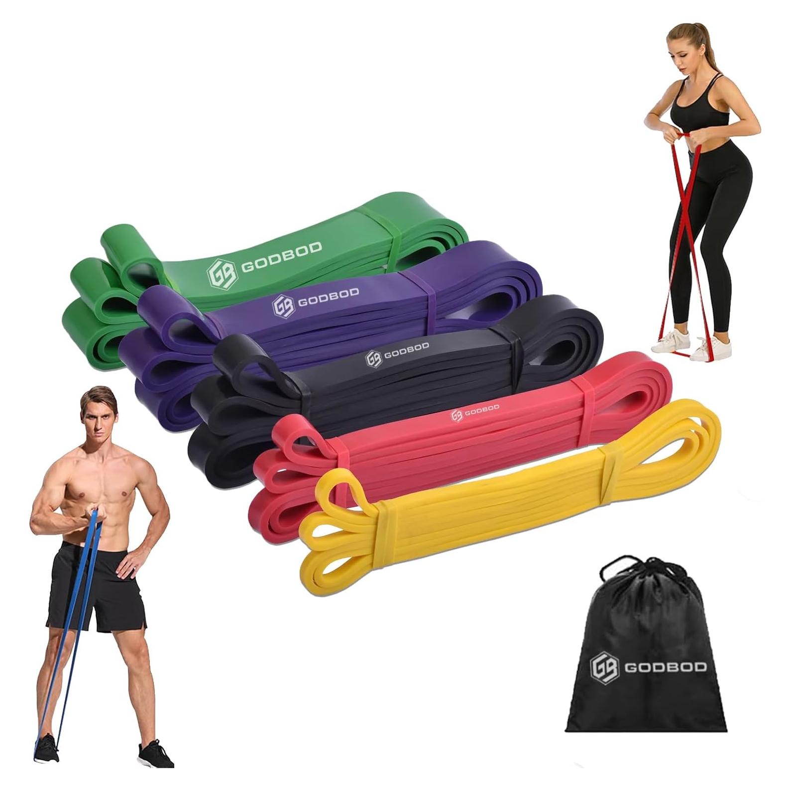 Juego de Bandas de Resistencia GODBOD - 5 Niveles para Fitness