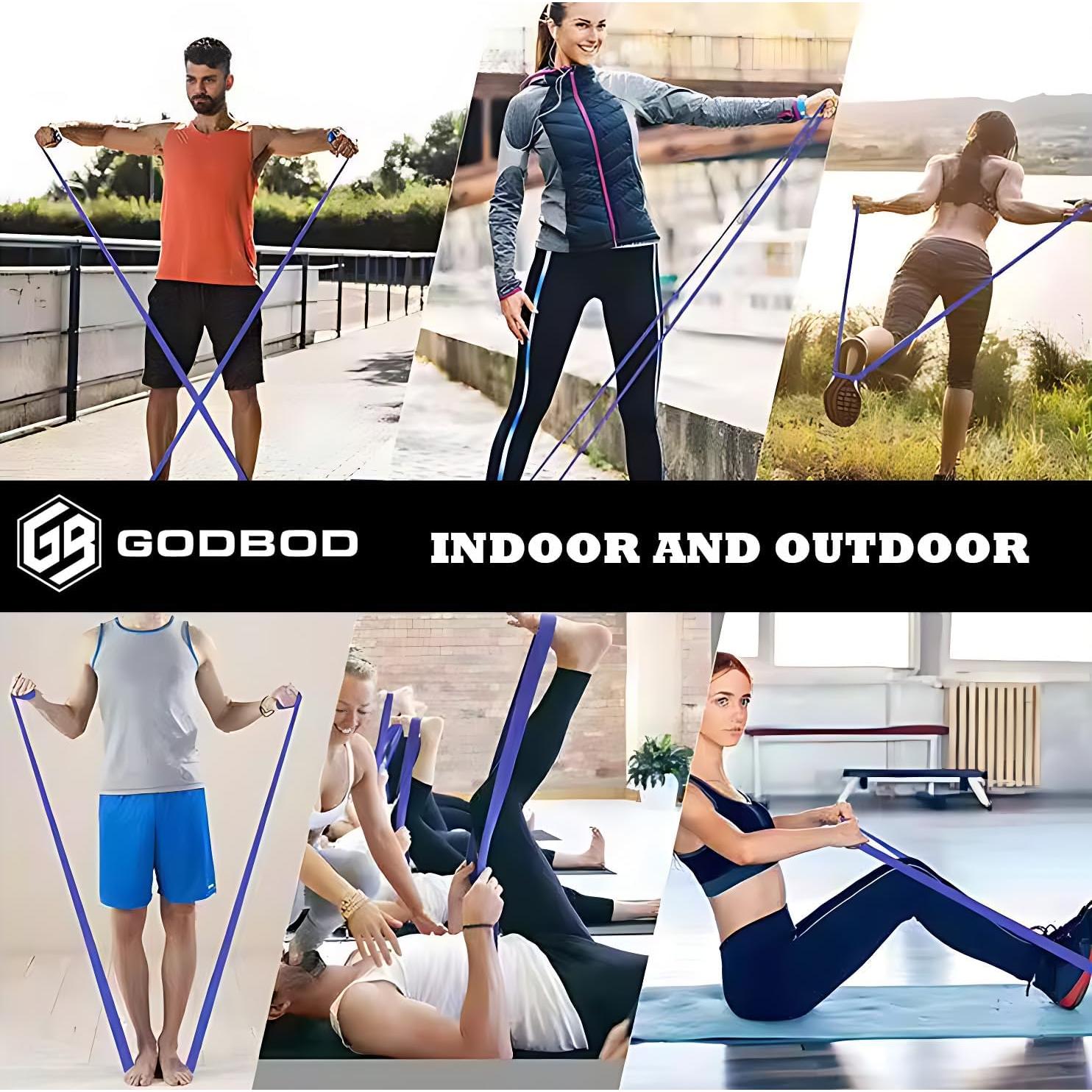 Juego de Bandas de Resistencia GODBOD - 5 Niveles para Fitness