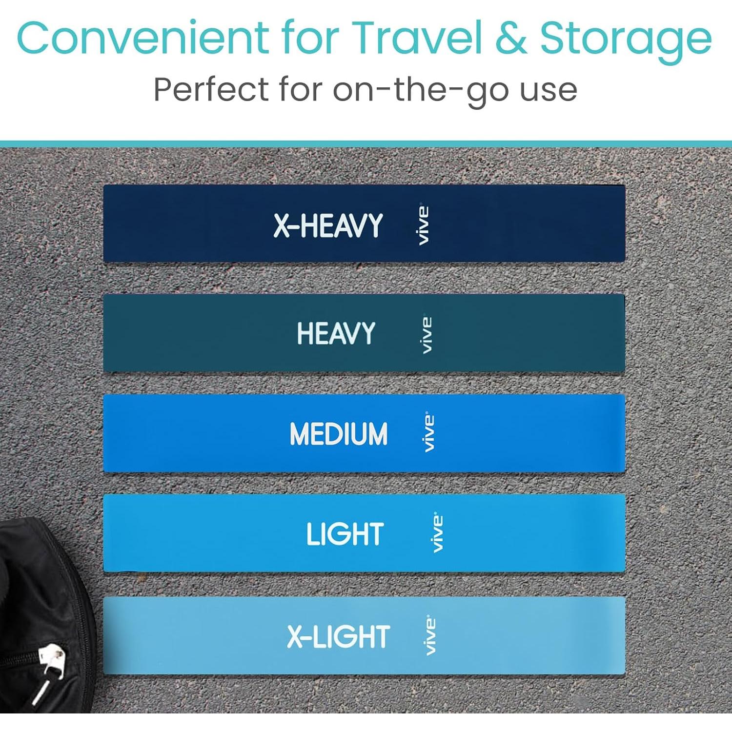 Bandas de Resistencia Vive 5 Piezas - Estiramiento y Tonificación