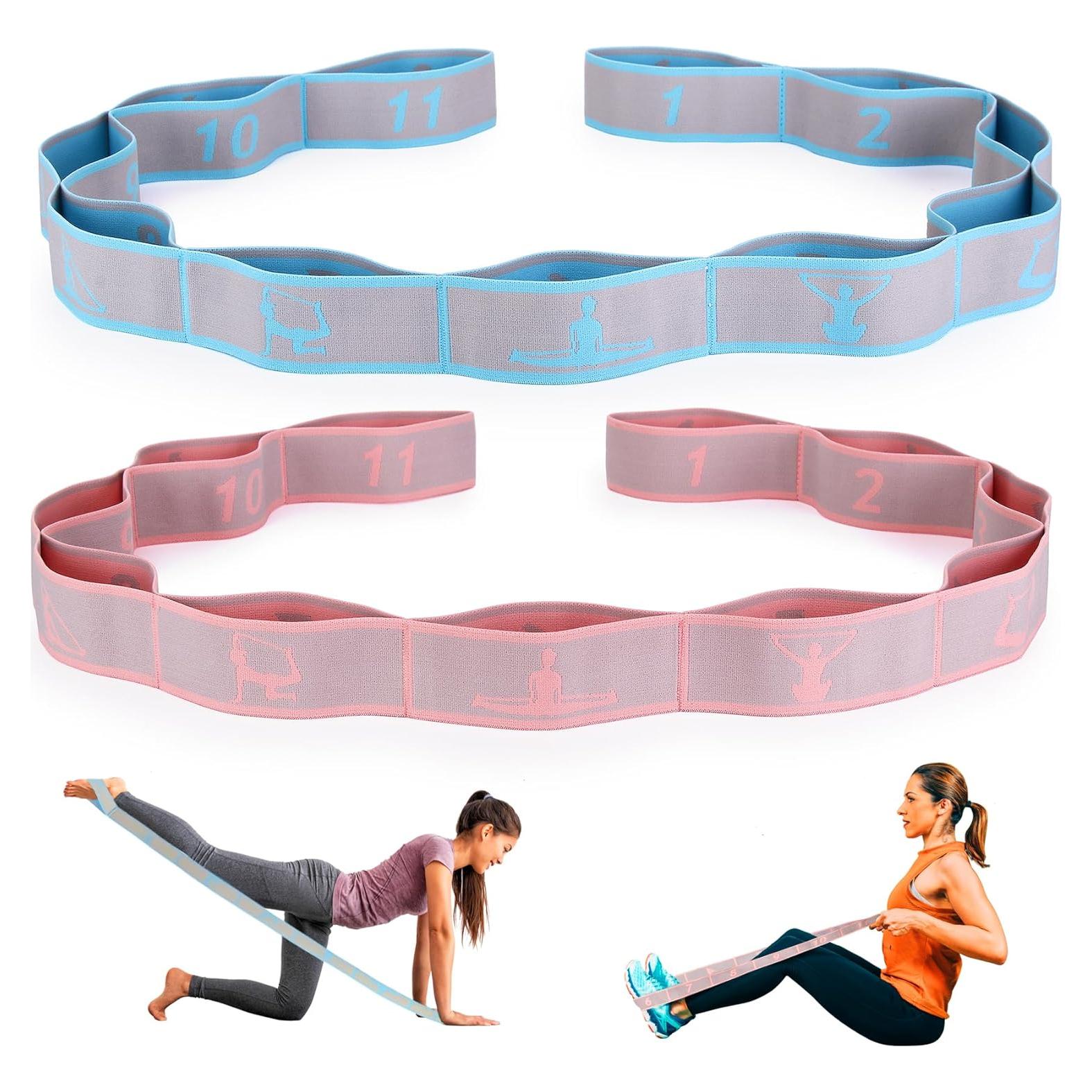 Correa de Estiramiento de Yoga CEILIWEN 11 Bucles Elástica