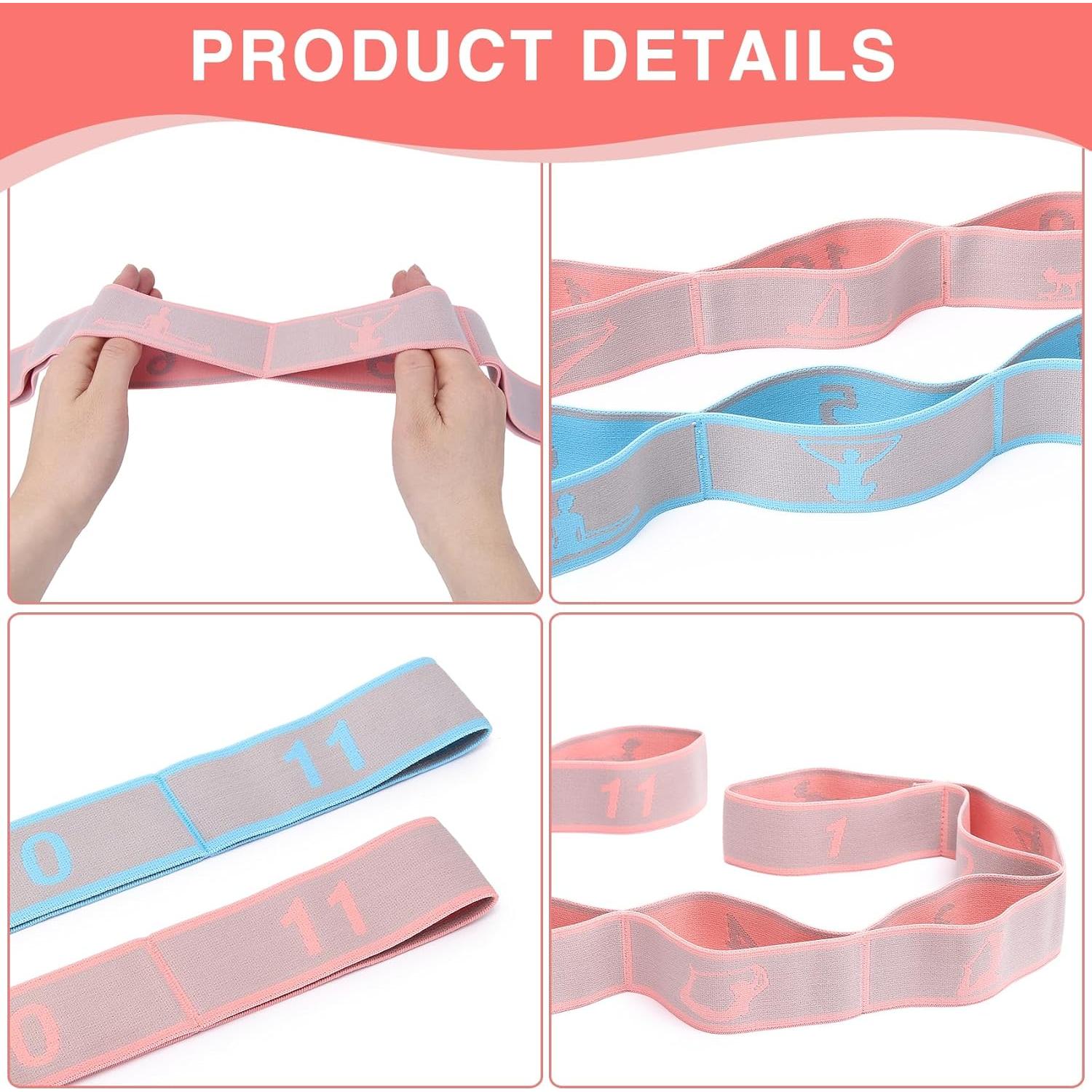 Correa de Estiramiento de Yoga CEILIWEN 11 Bucles Elástica
