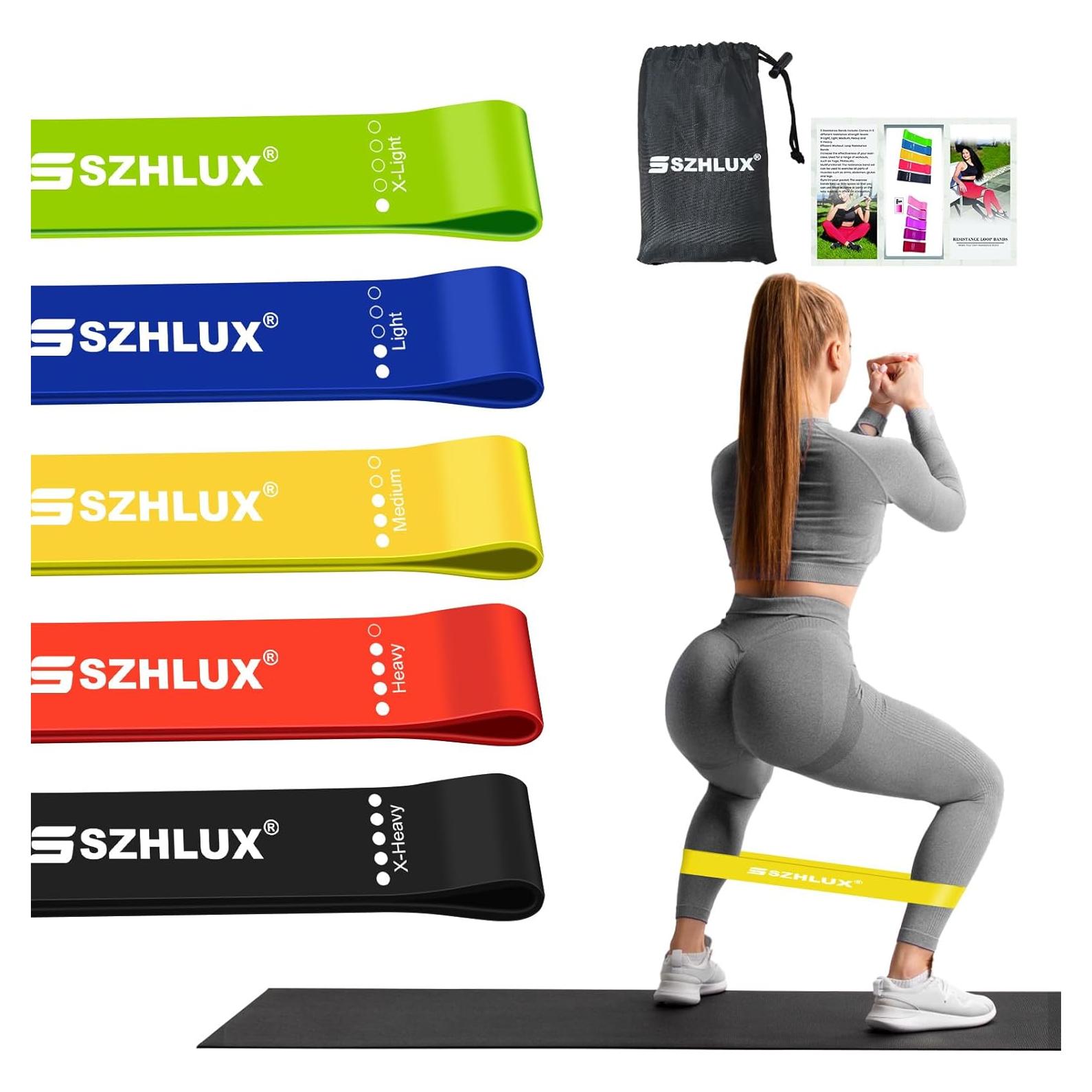 Conjunto de Bandas de Resistencia SZHLUX 5 Niveles para Fitness