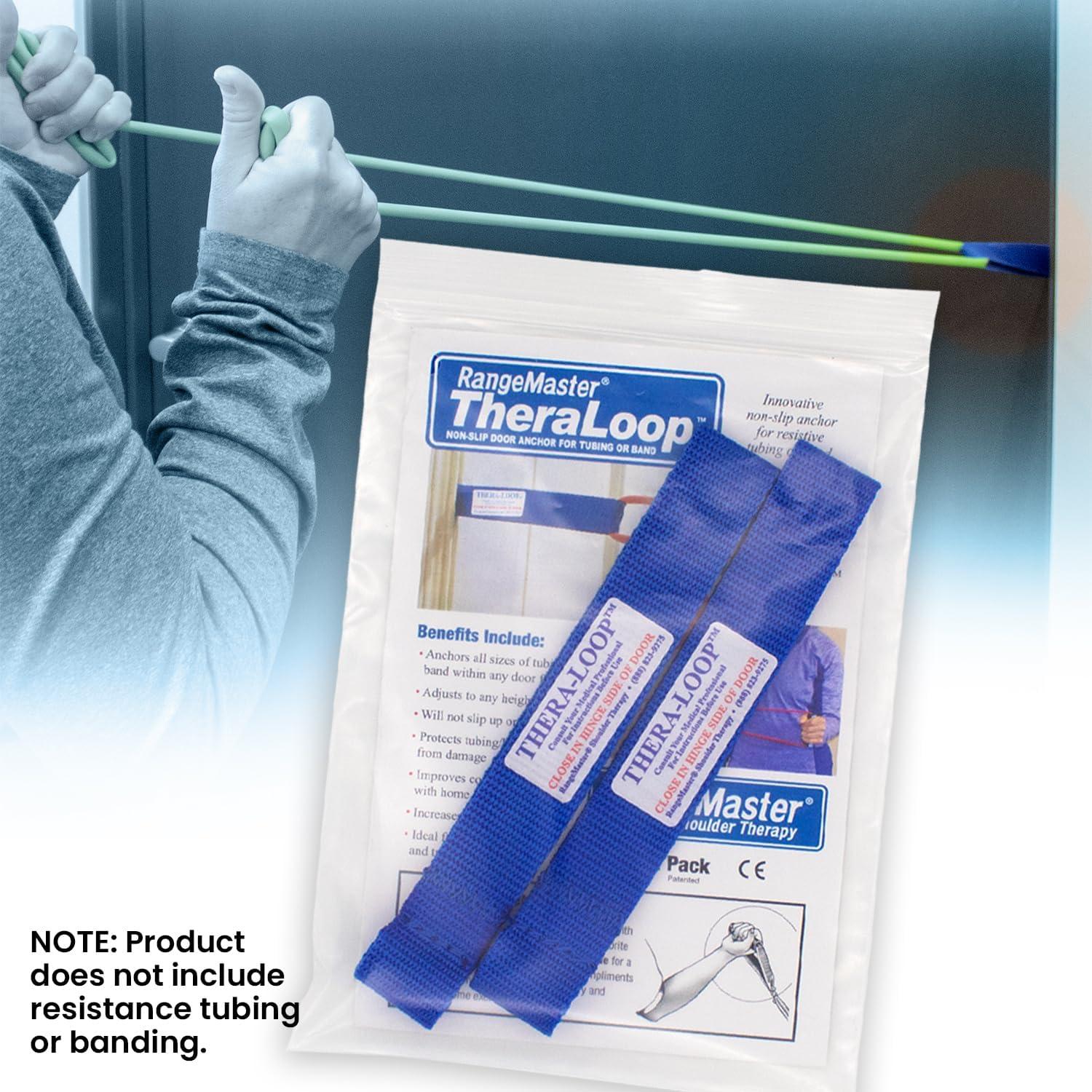 Anclajes de puerta RangeMaster TheraLoop Antideslizante - Paquete de 2, Azul